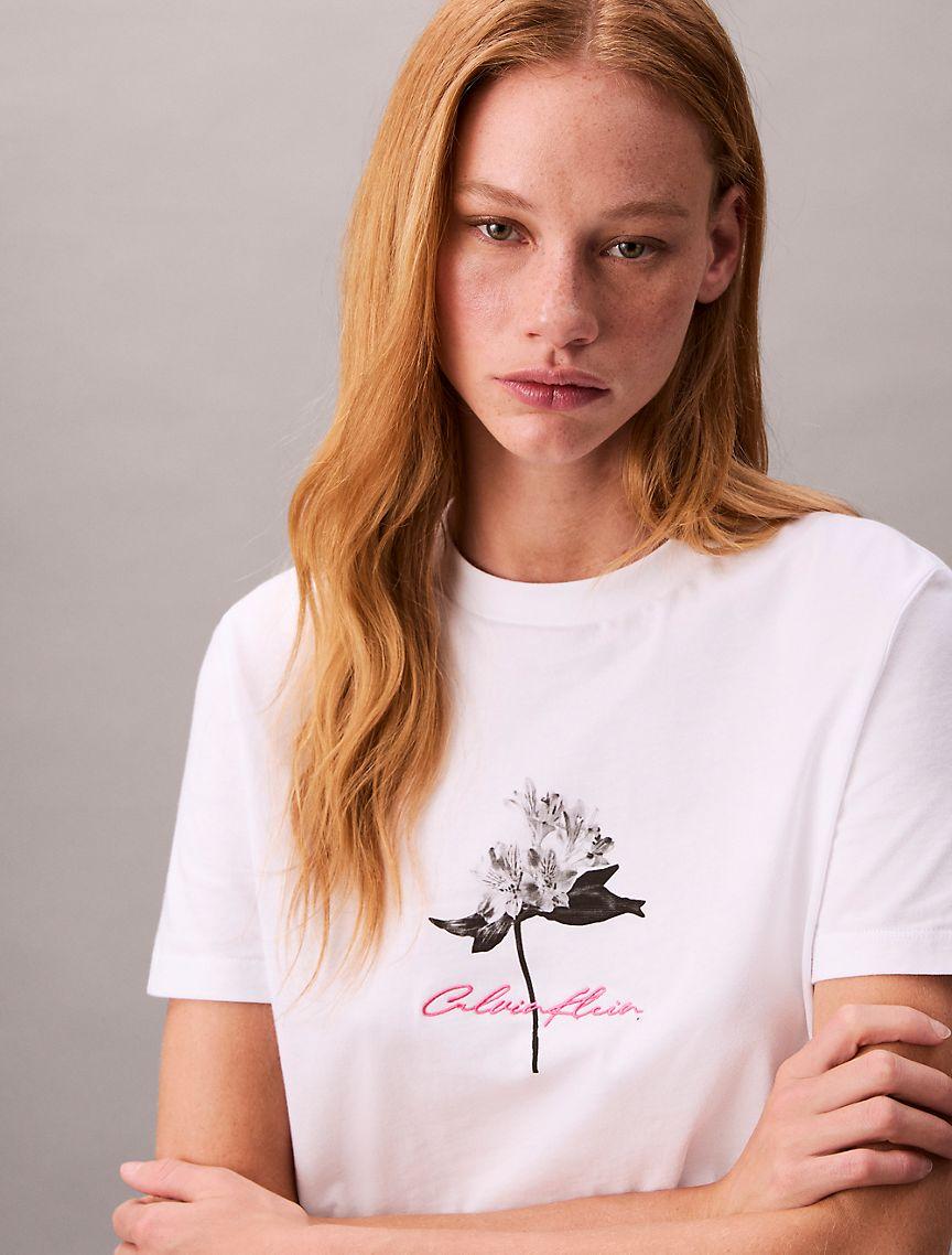 Logo Floral Graphic Classic T-Shirt  Product Image