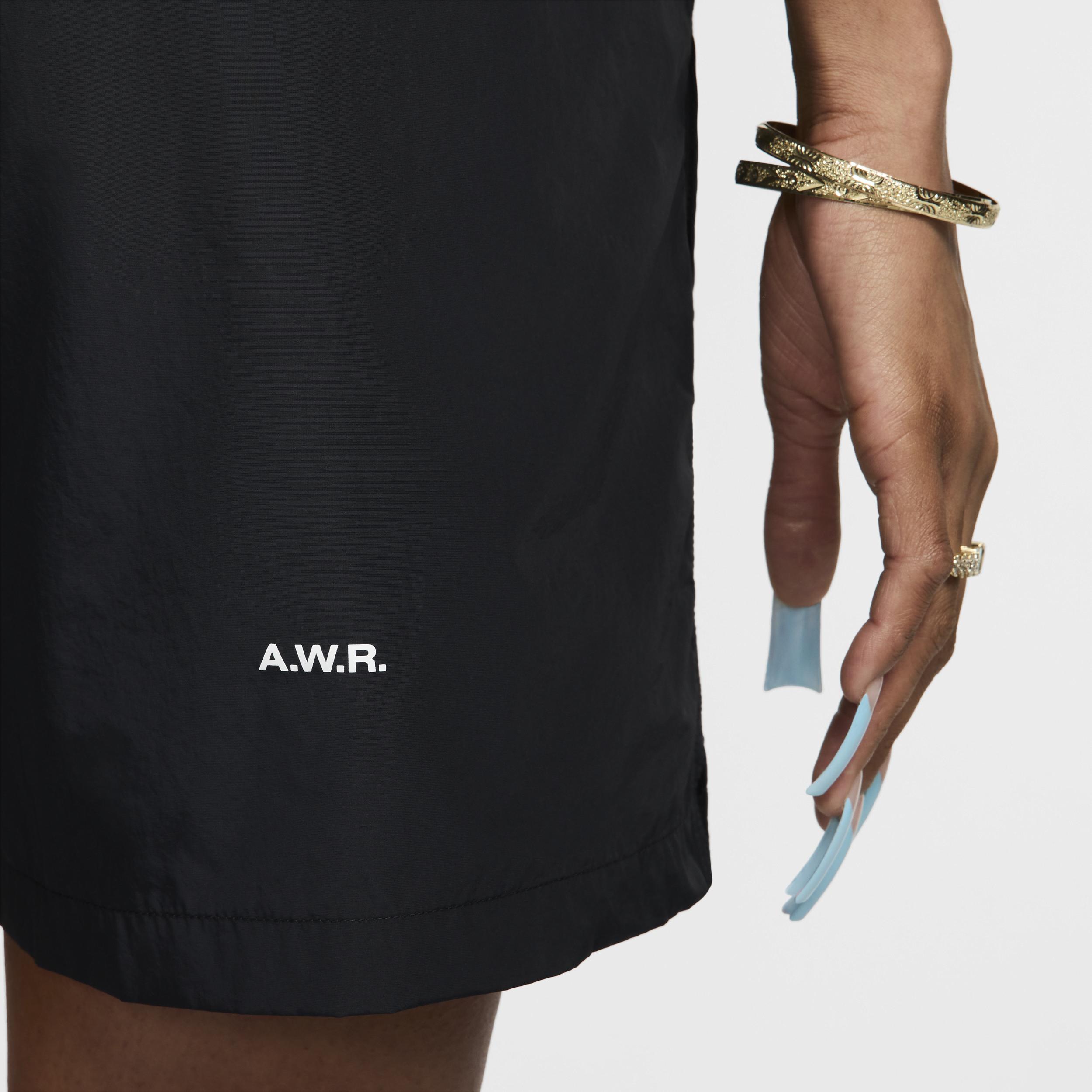 Nike Mens NOCTA Cardinal Nylon Shorts in Black/White Product Image