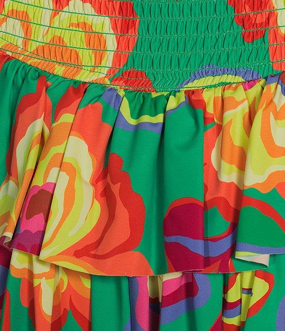 GB Active Floral Printed Tiered Mini Skirt Product Image