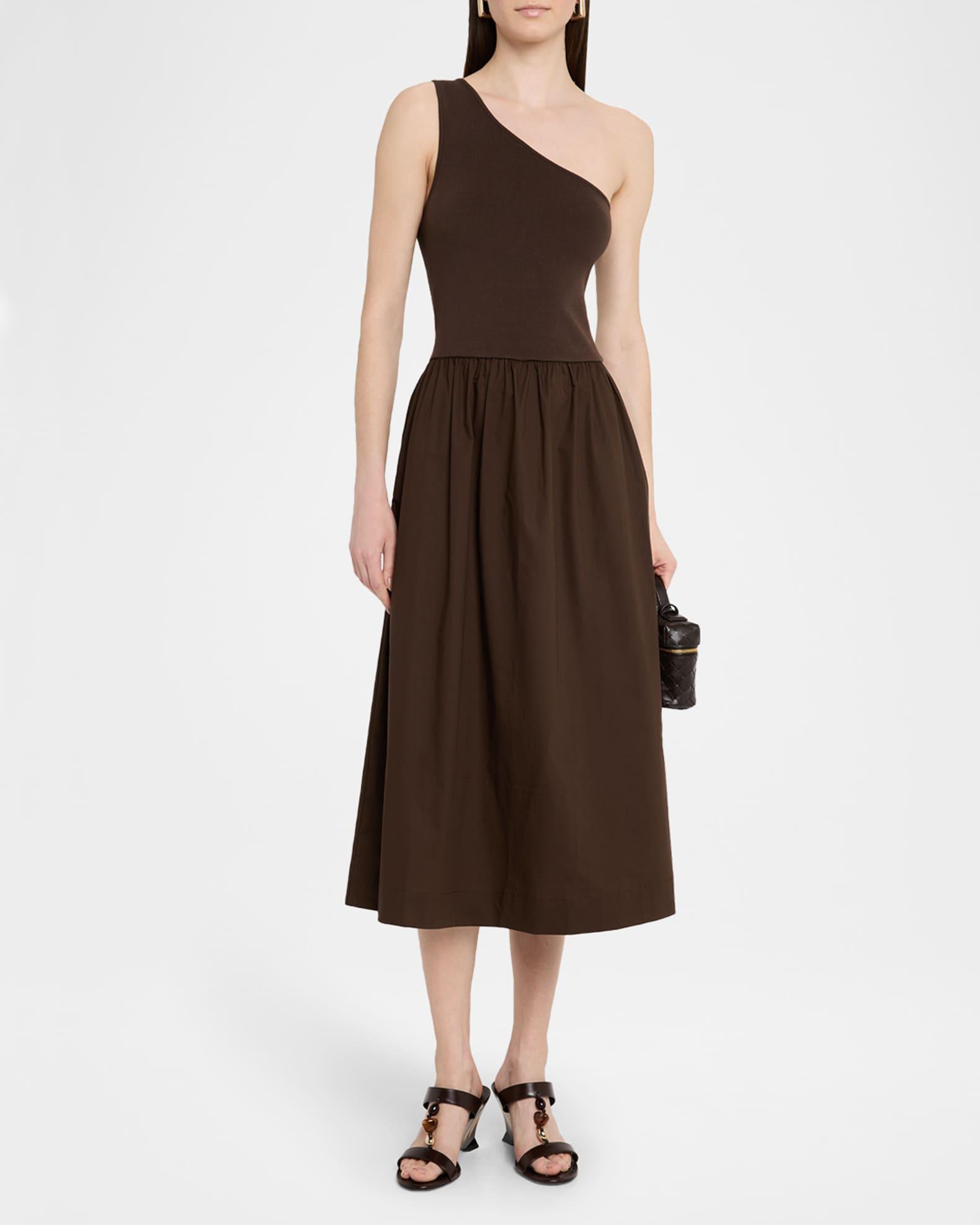 Clarine Asymmetric Midi Dress Product Image