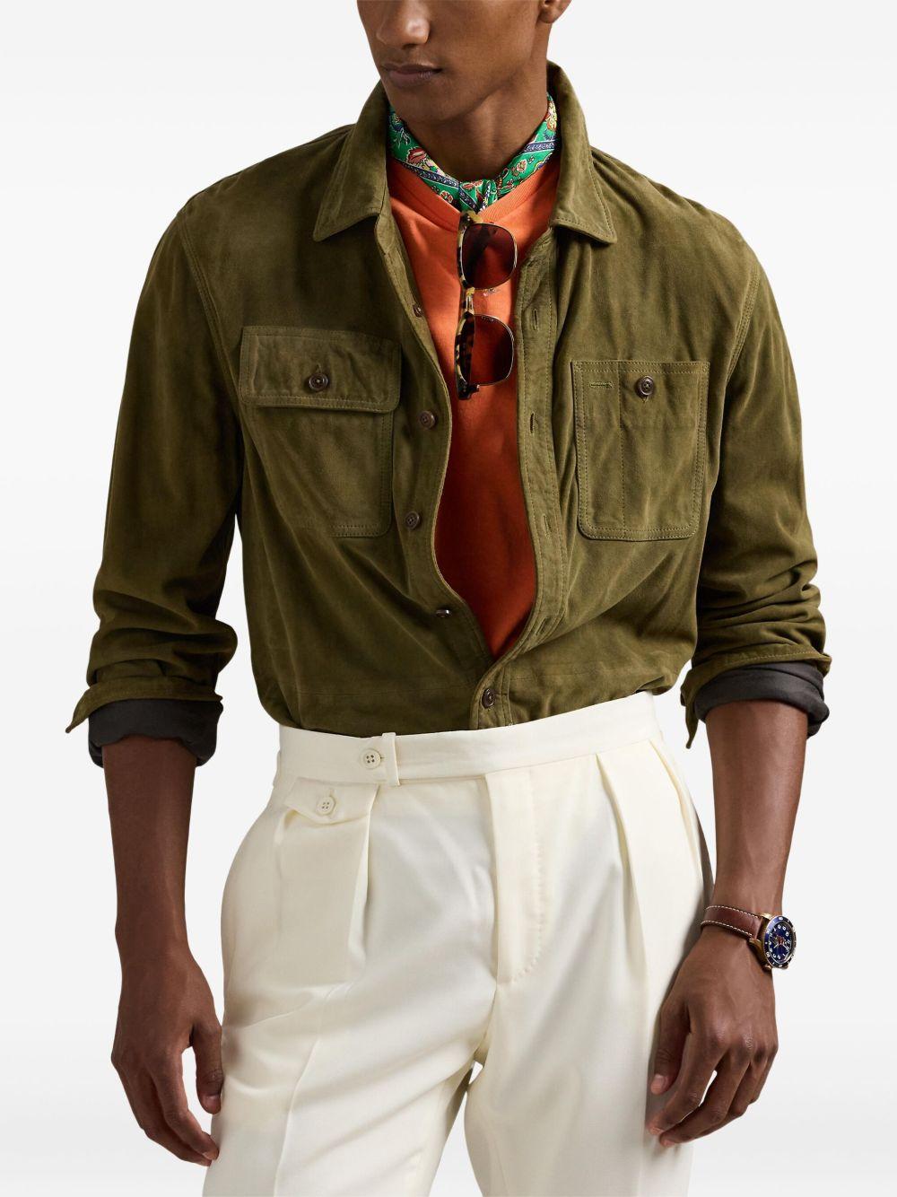 suede overshirt Product Image