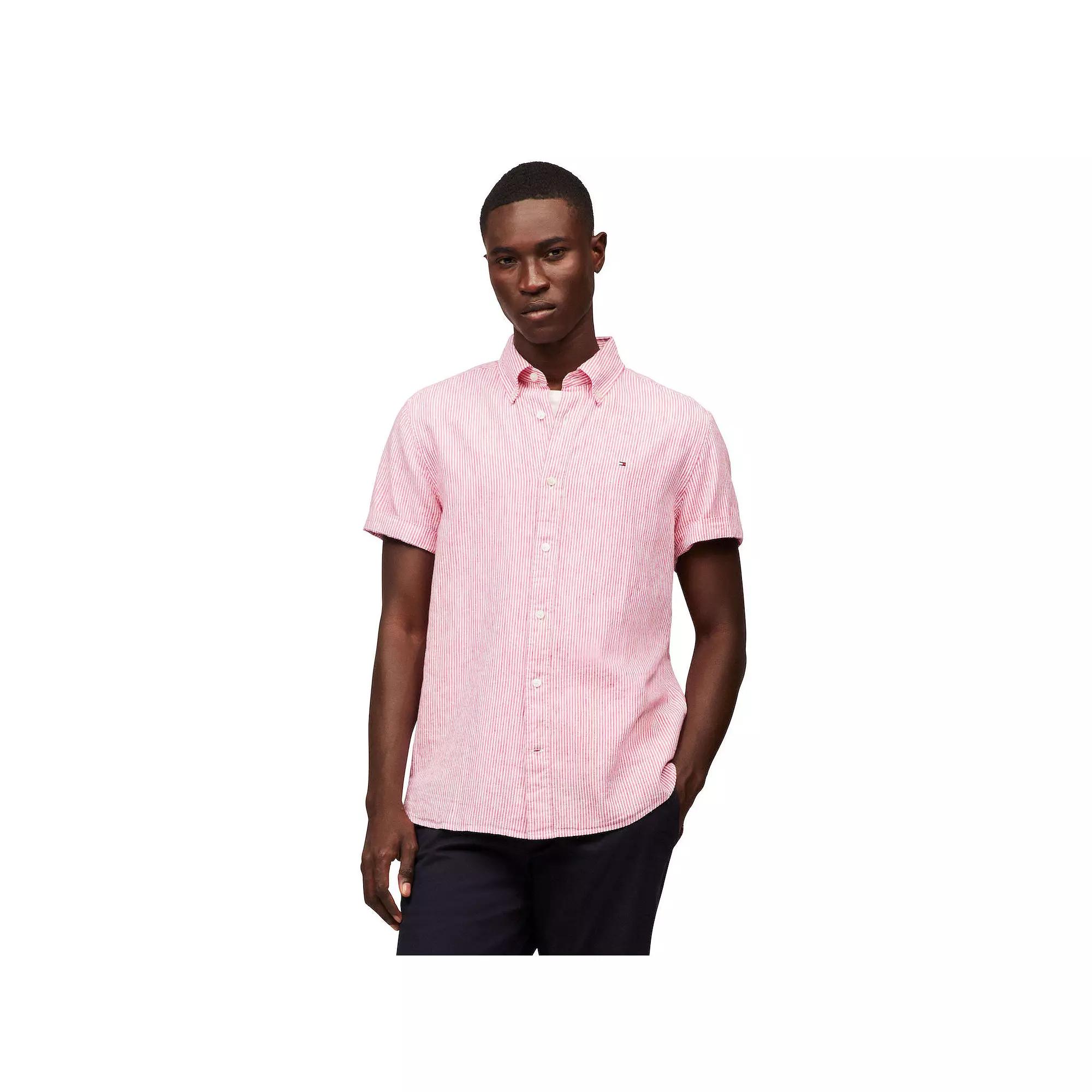 Men's Tommy Hilfiger Short Sleeve Printed Shirt,  Product Image