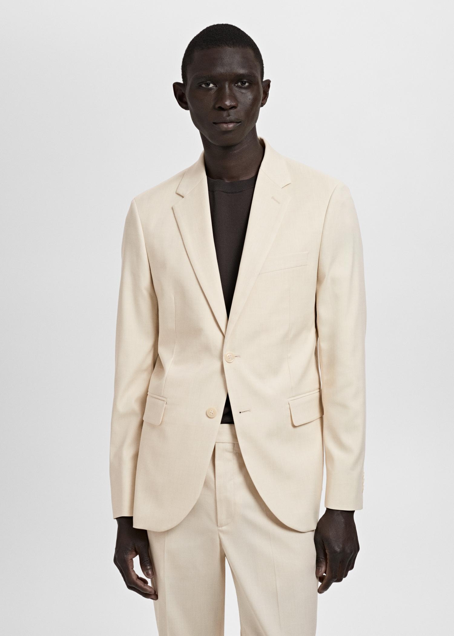 Milan slim-fit suit blazer - Men | MANGO USA Product Image