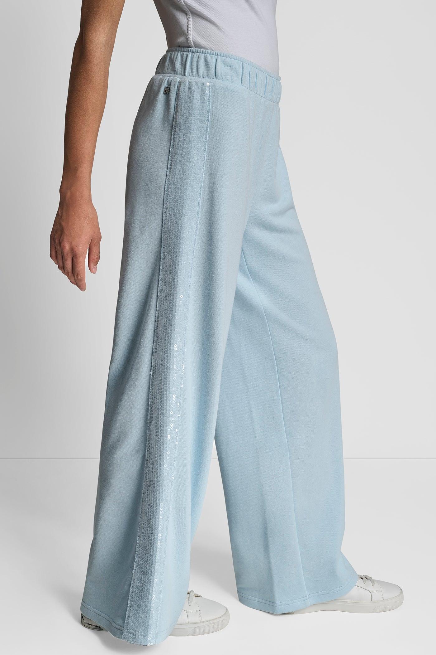 SEQUIN STRIPE WIDE LEG PANT Product Image
