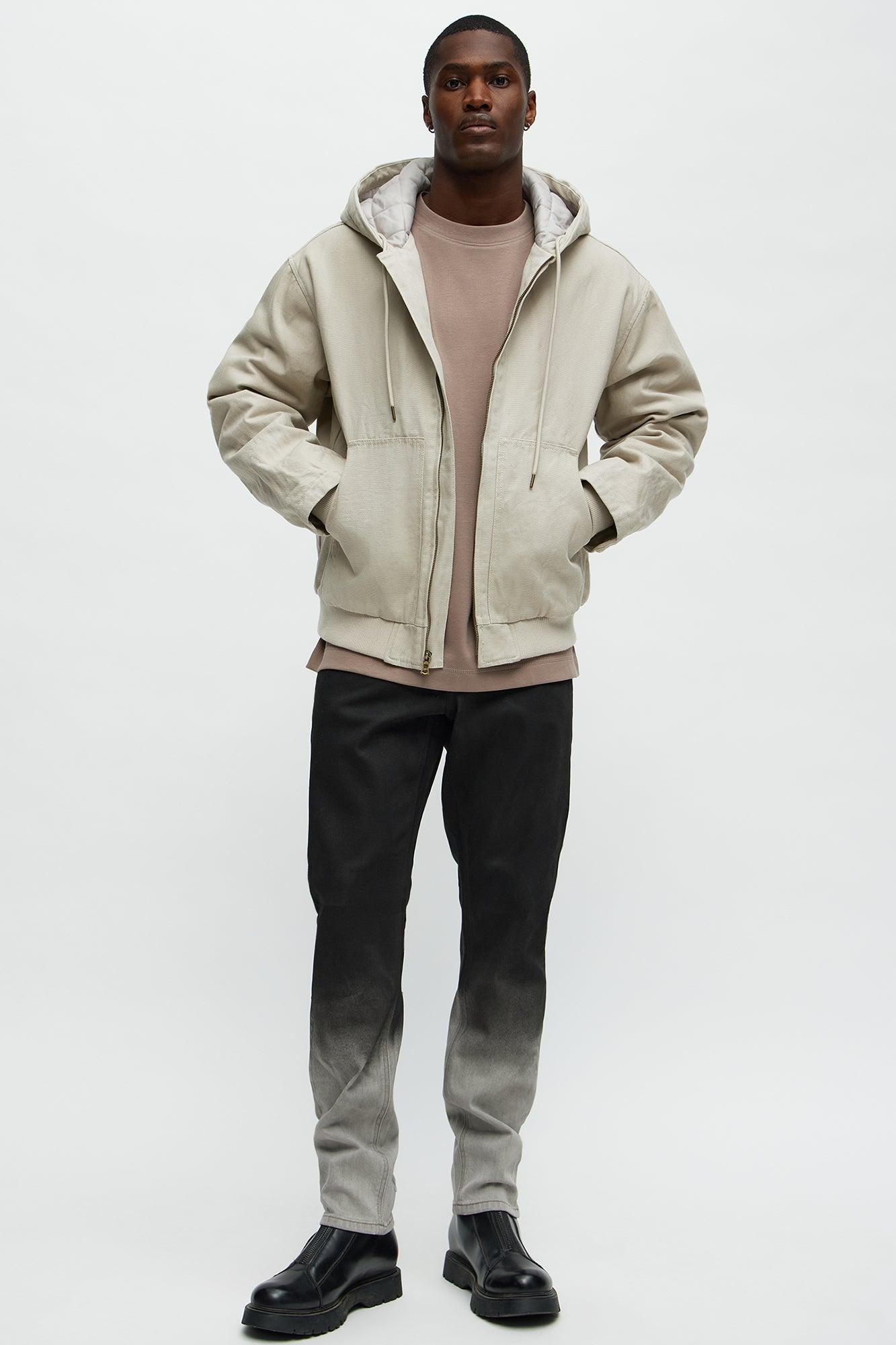 Slim Out And Dipped Jeans - Black Male Product Image