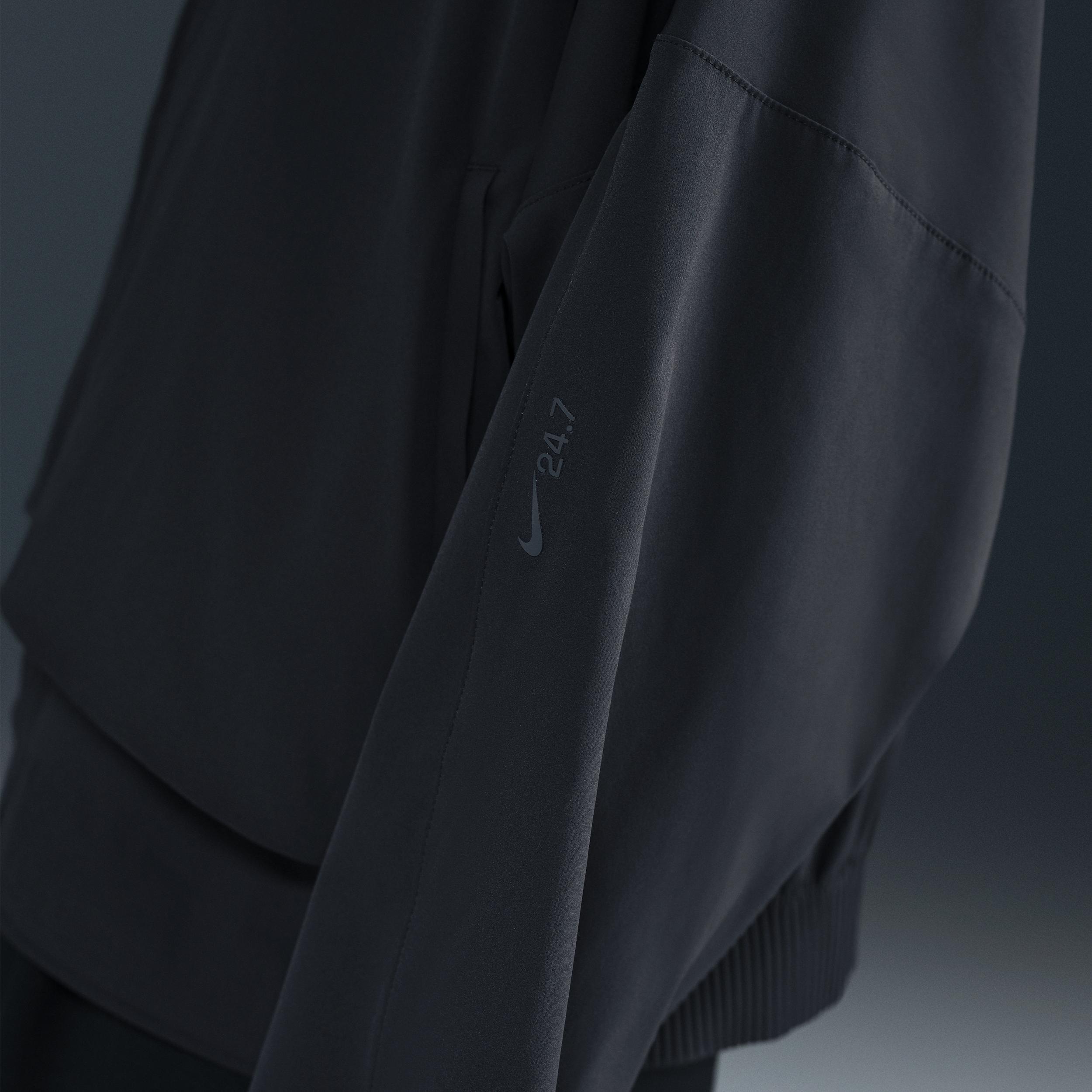 Nike Womens 24.7 PerfectStretch Dri-FIT Oversized Full-Zip Jacket | HJ0963-010 Product Image