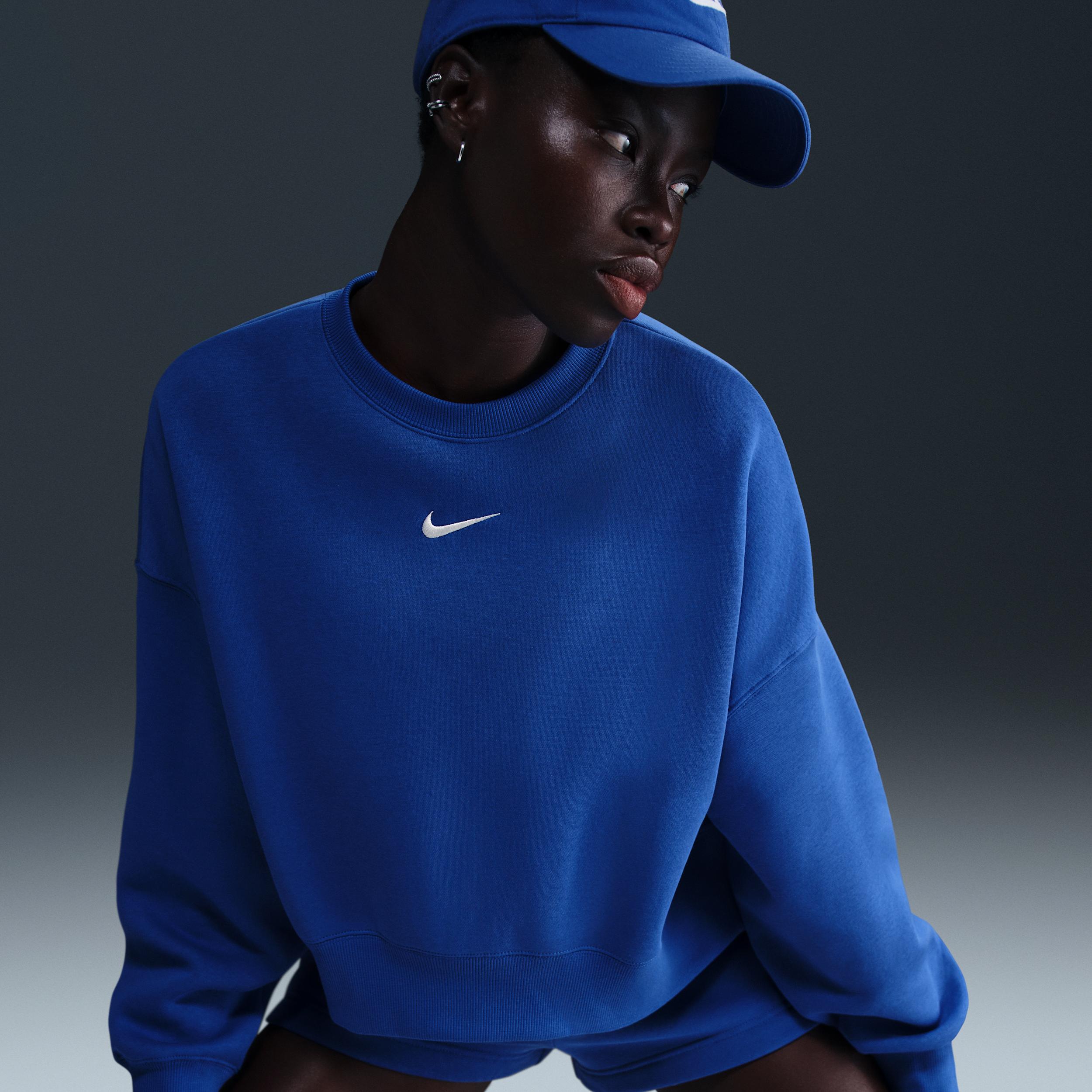 Womens Nike Sportswear Phoenix Fleece Over-Oversized Crew-Neck Sweatshirt | DQ5761-233 Product Image