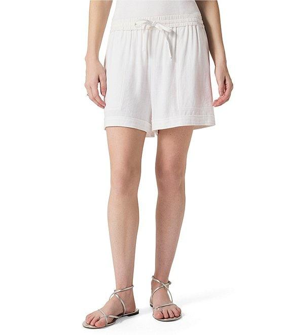Splendid Coastal Linen Blend Knit Mid Rise Lounge Shorts Product Image