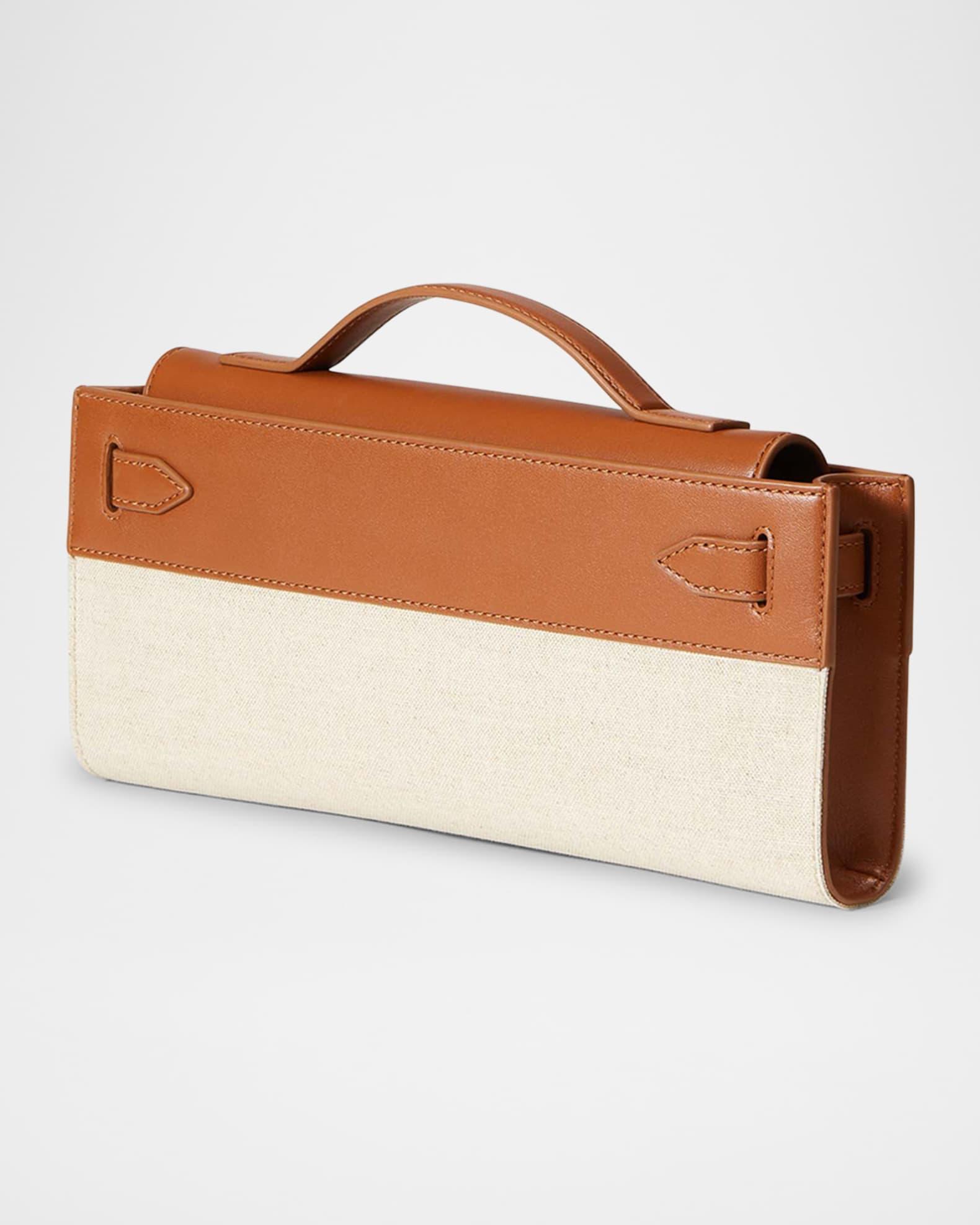 Dash Leather & Canvas Long Clutch Bag Product Image