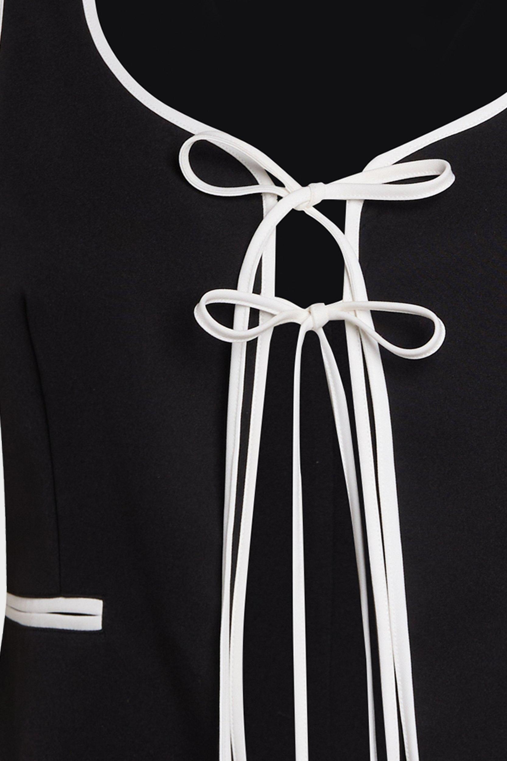 Plus Tailored Contrast Piped Vest Product Image