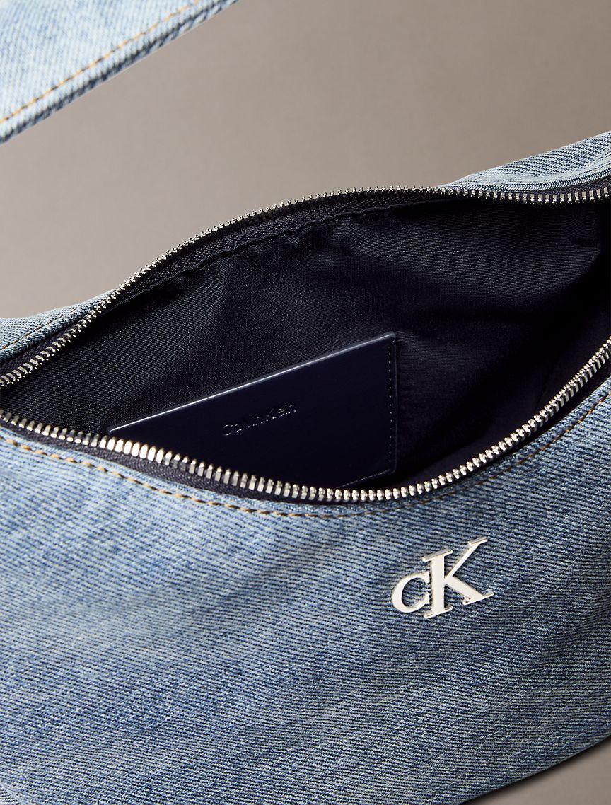 Denim Crescent Shoulder Bag Product Image