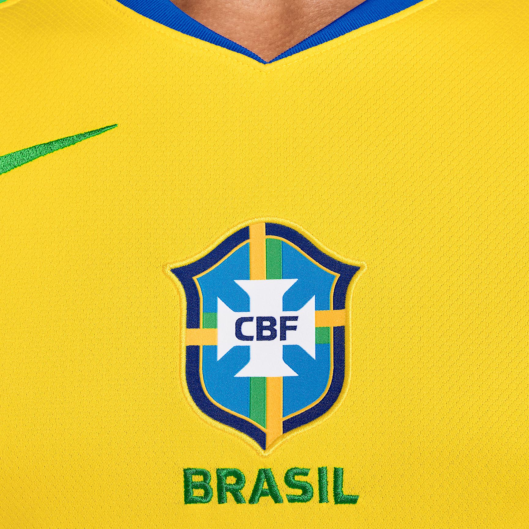 Brazil 2025 Stadium Home (Team) Nike Mens Dri-FIT Soccer Replica Jersey | FZ9011-718 Product Image