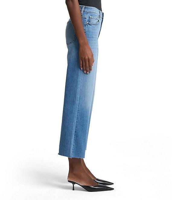 7 For All Mankind Alexa High Rise Trouser Leg Cropped Stretch Denim Jeans Product Image