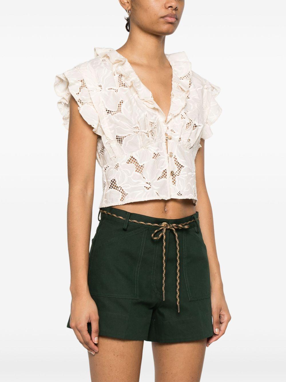 embroidered crop top Product Image