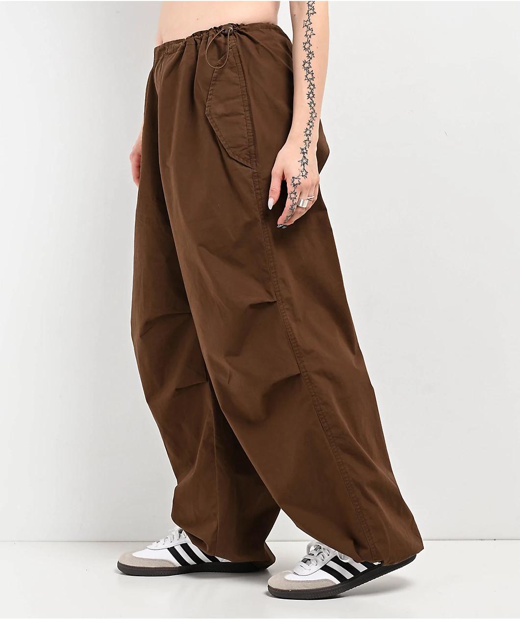 Empyre Lola Brown Parachute Pants Product Image