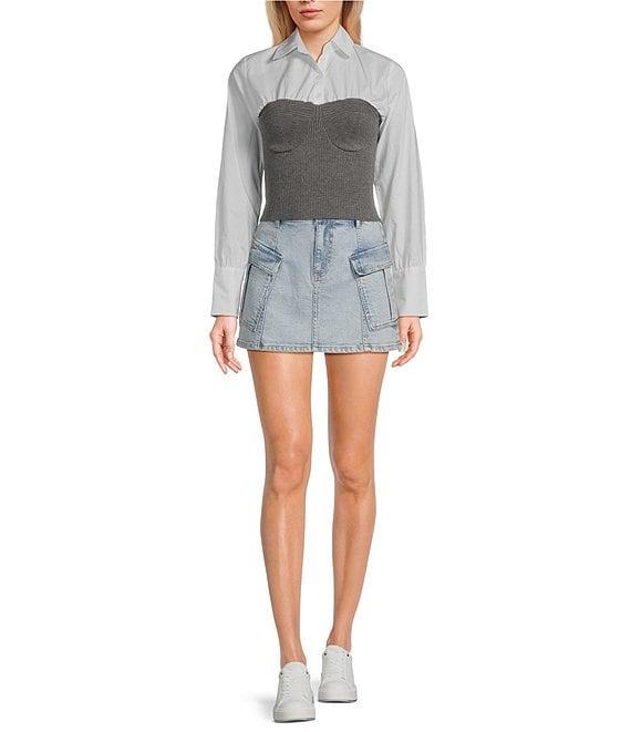 GB Sweater Twofer Top Product Image