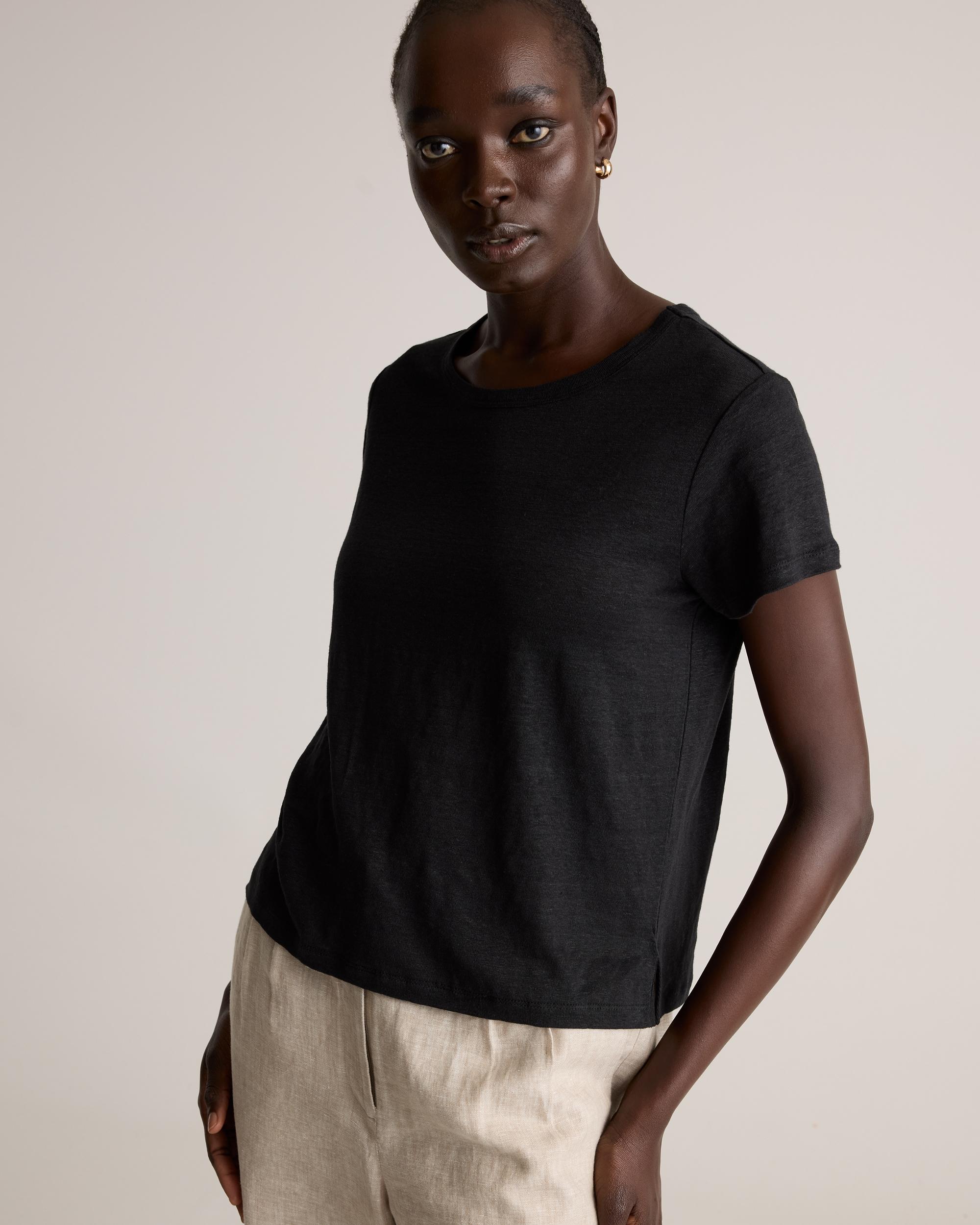 Quince | Women's 100% European Linen Jersey T-Shirt Size XS Product Image