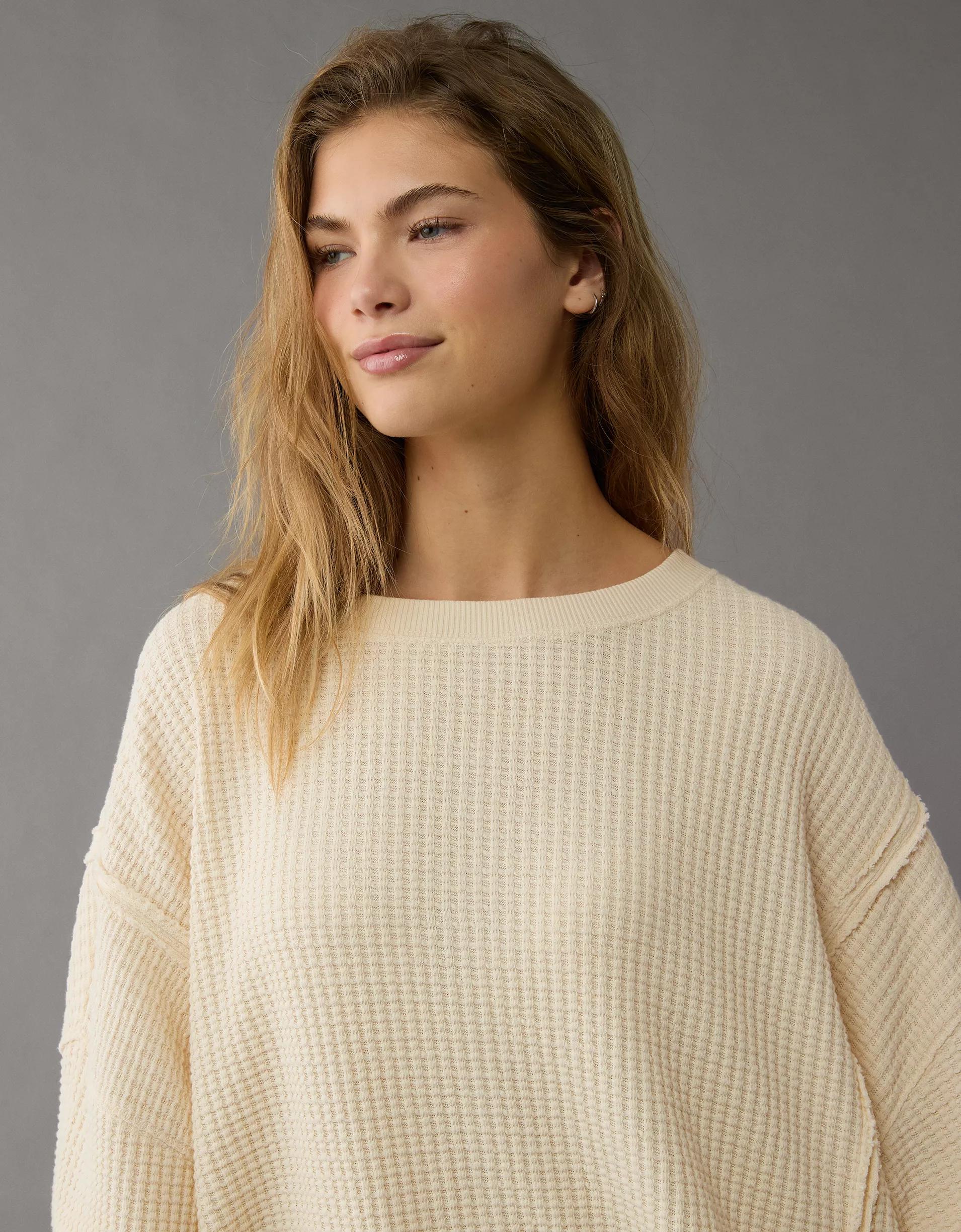 AE Big Hug Waffle Sweatshirt Product Image