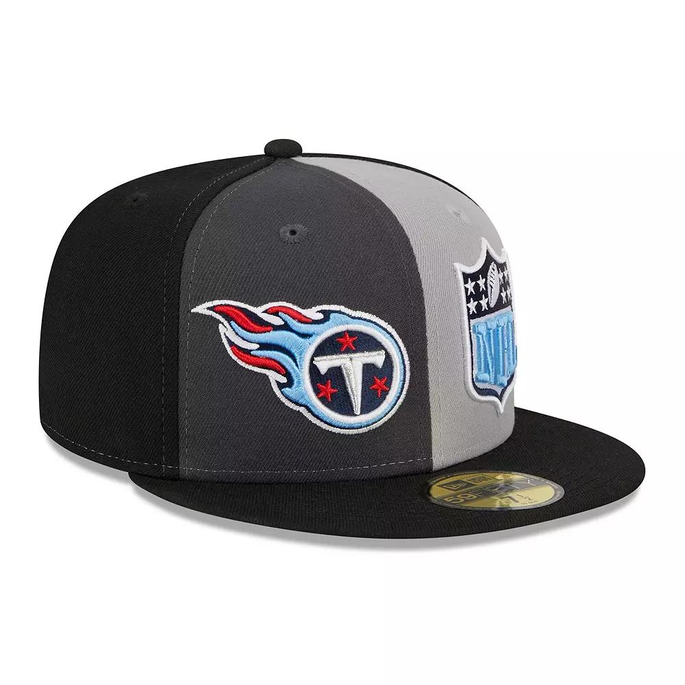 Men's New Era  Gray/Black Tennessee Titans 2023 Sideline 59FIFTY Fitted Hat, Size: 7 1/4, Grey Product Image