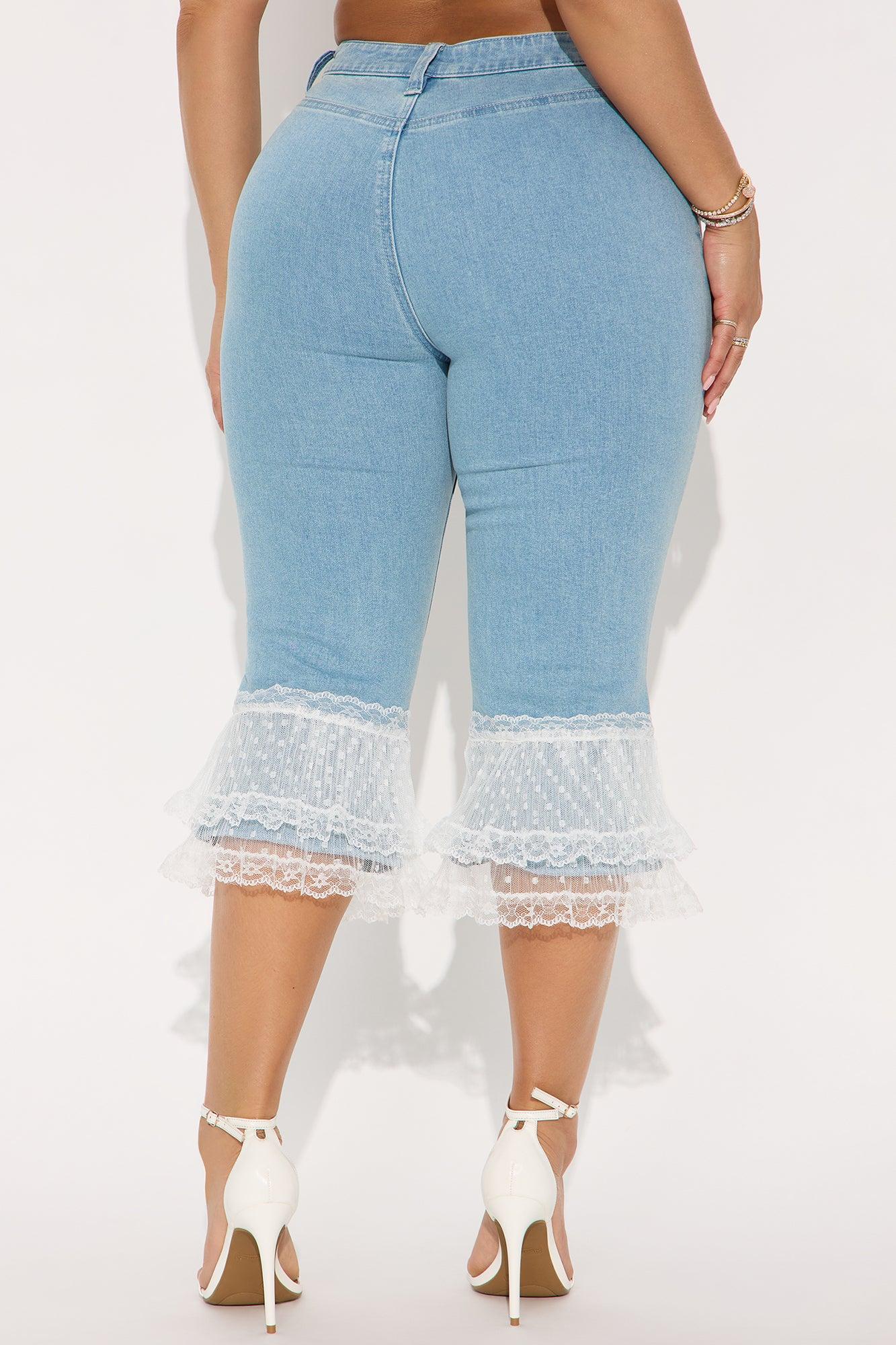 Ciao Bella Skinny Capri Jeans - Light Wash Product Image