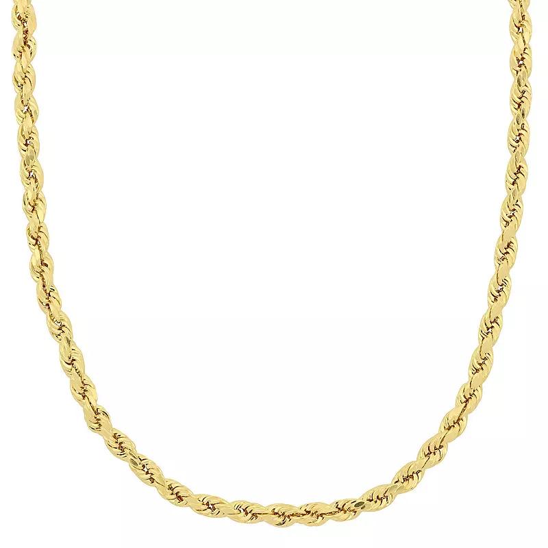 Stella Grace 10k Gold Rope Chain Necklace, Women's,  Product Image