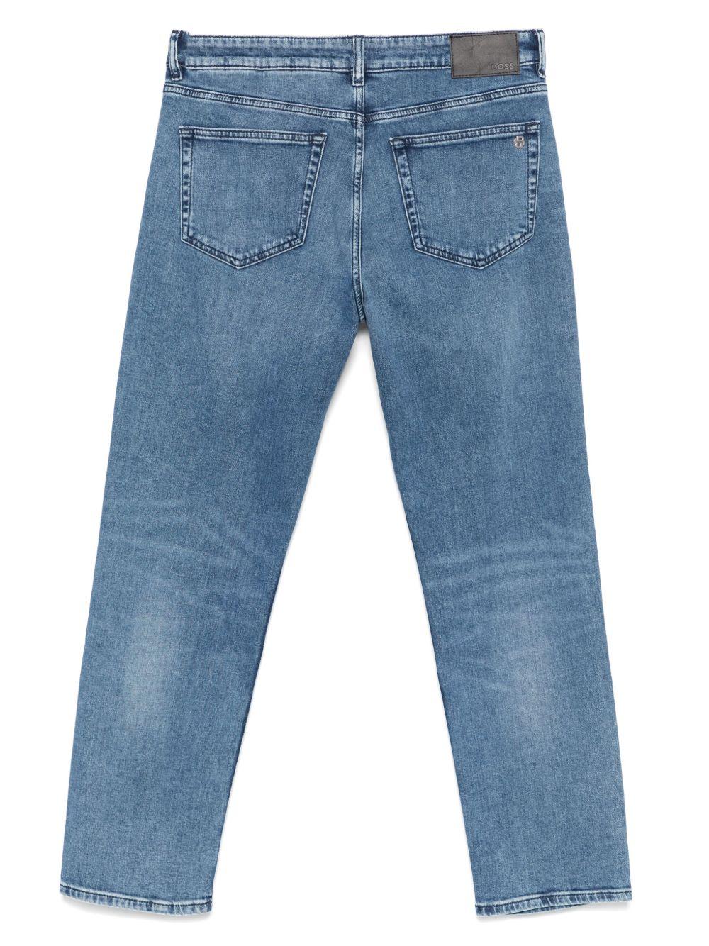 logo-patch straight-leg jeans  Product Image
