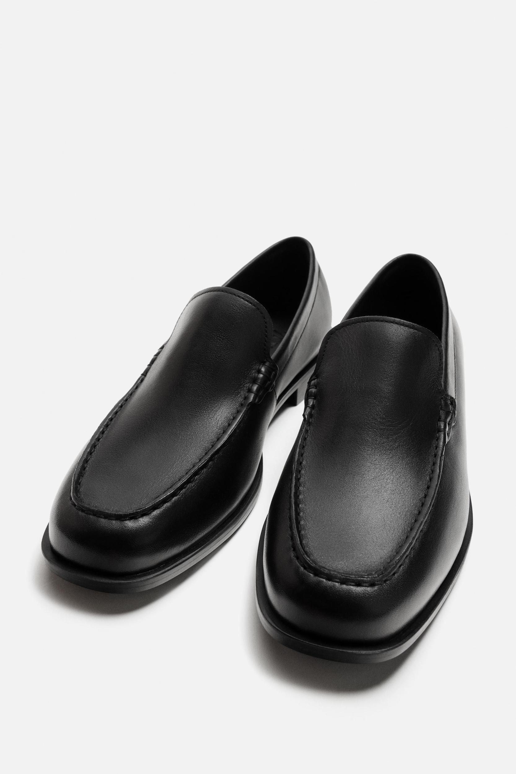 LEATHER DRESS LOAFERS Product Image