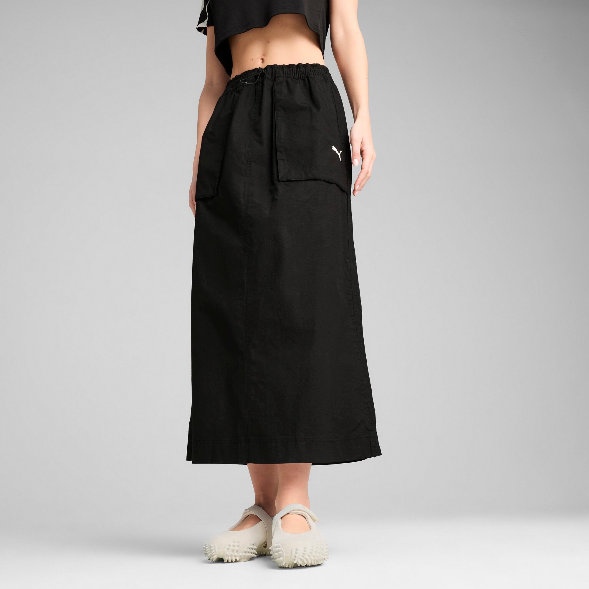 FUTURE ARCHIVE Women's Zip-Off Maxi Woven Skirt Product Image