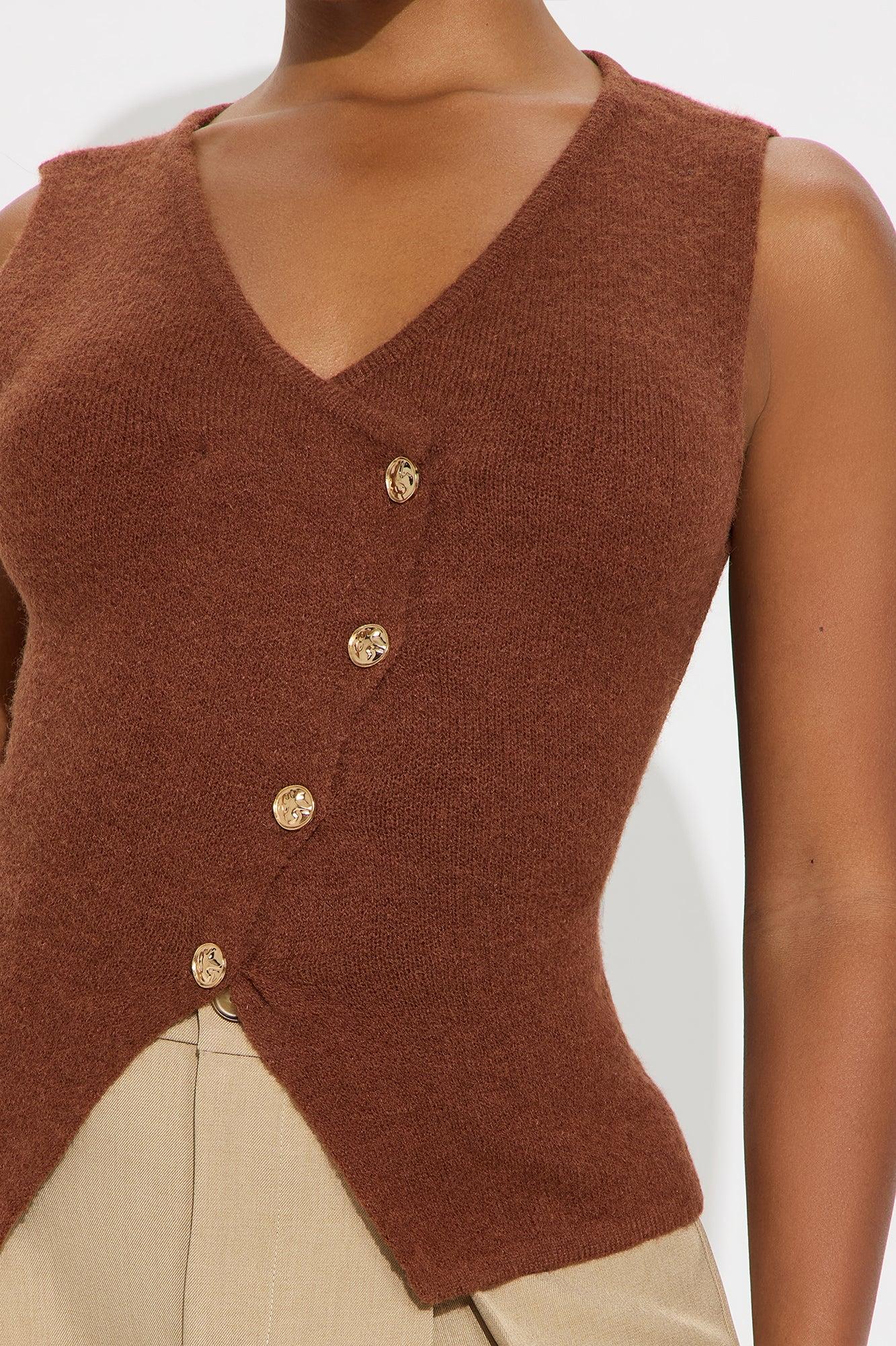 My Comfort Place Hardware Vest - Mocha Female Product Image
