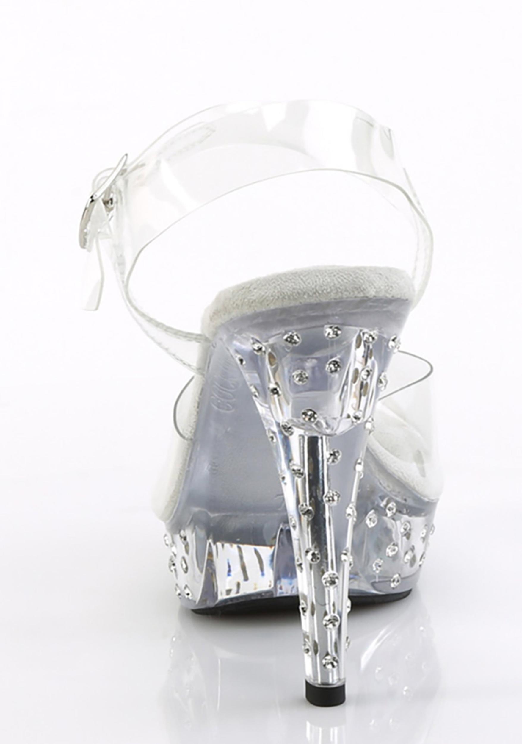Fabulicious Cocktail-508 Platform Heels - Silver Product Image
