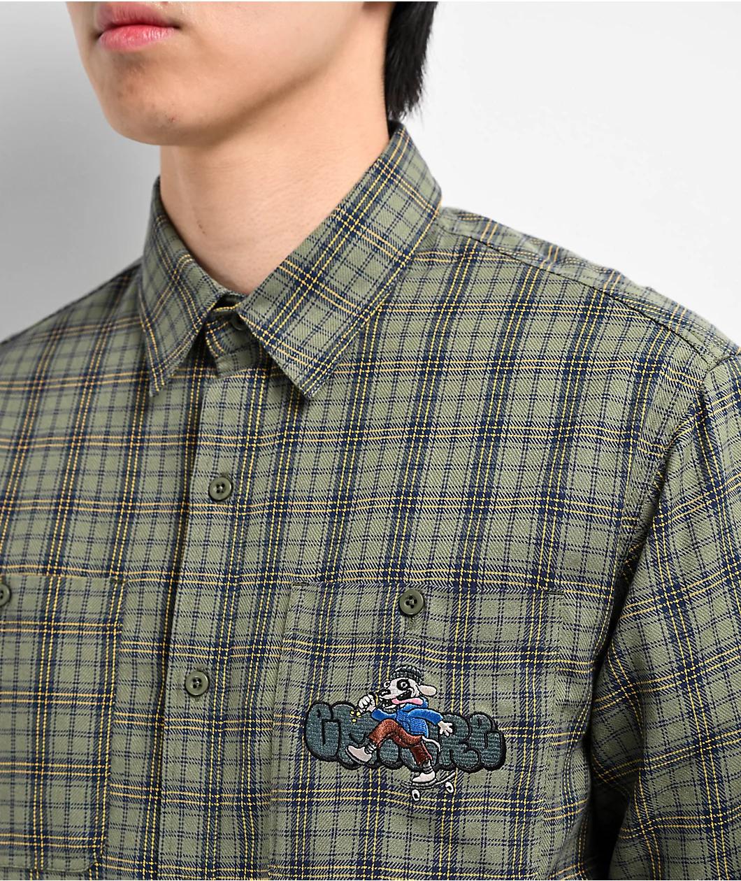 Empyre Browser Green Flannel Shirt Product Image