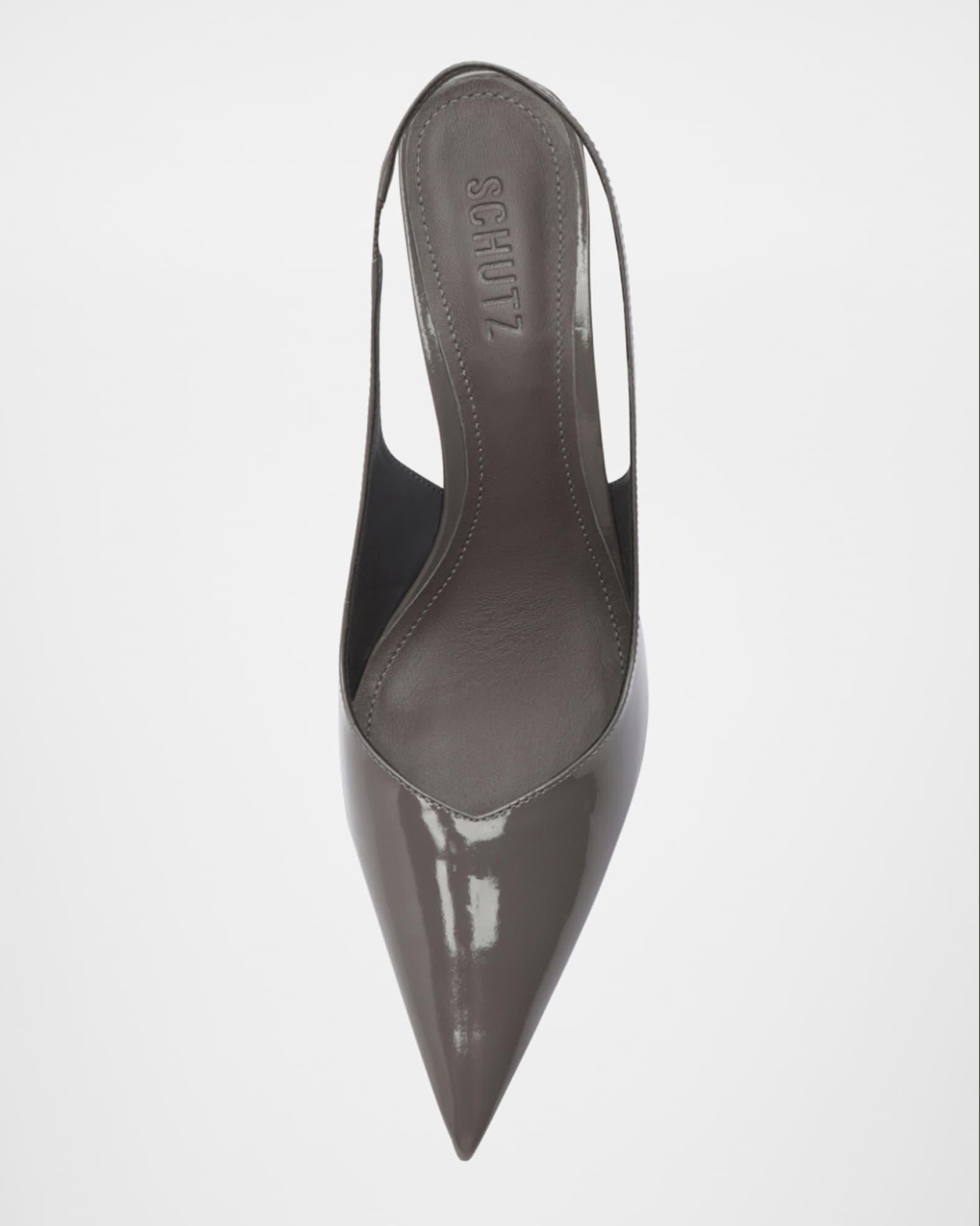 Lexi Shiny Leather Slingback Pumps Product Image