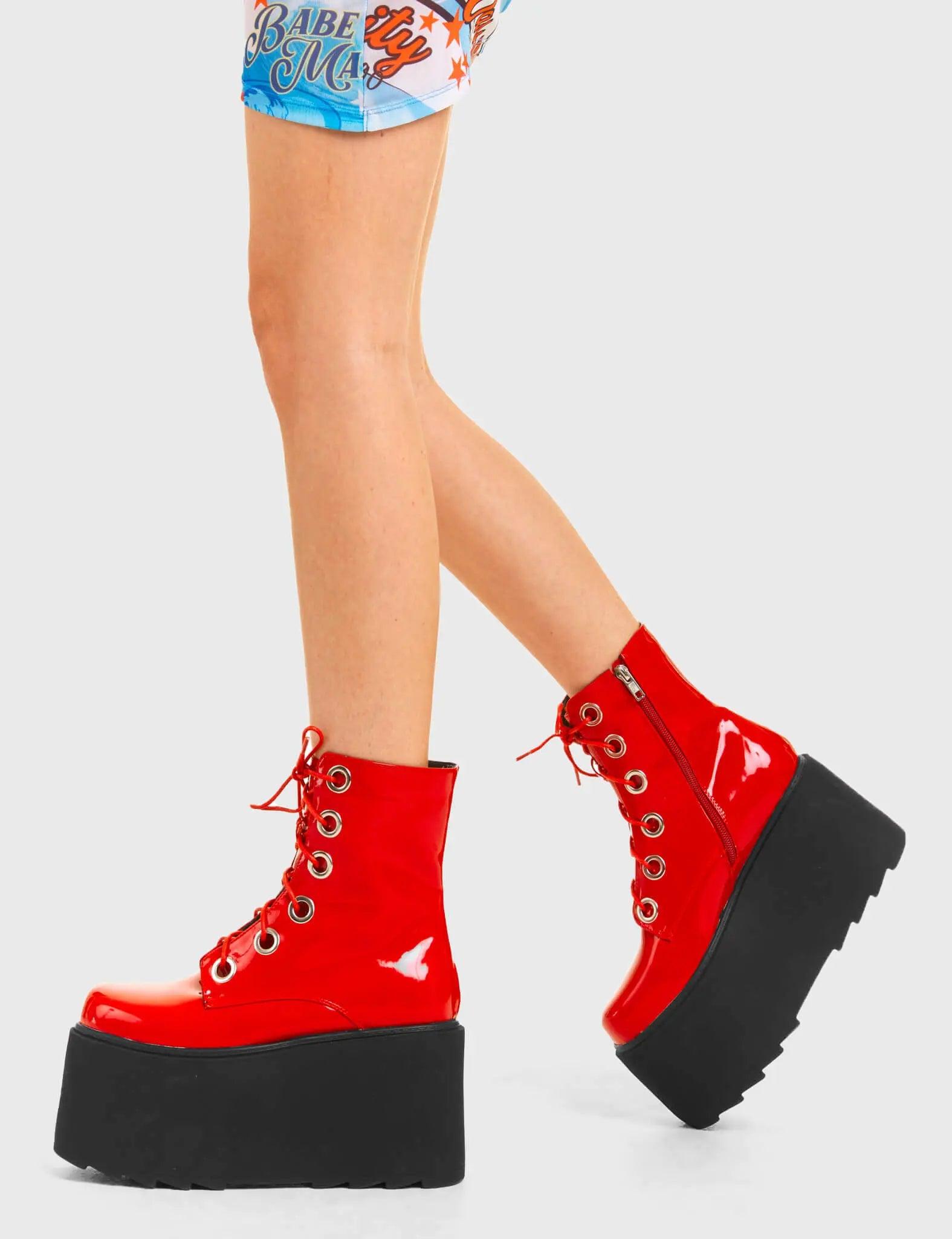 Renegade Chunky Platform Ankle Boots Product Image