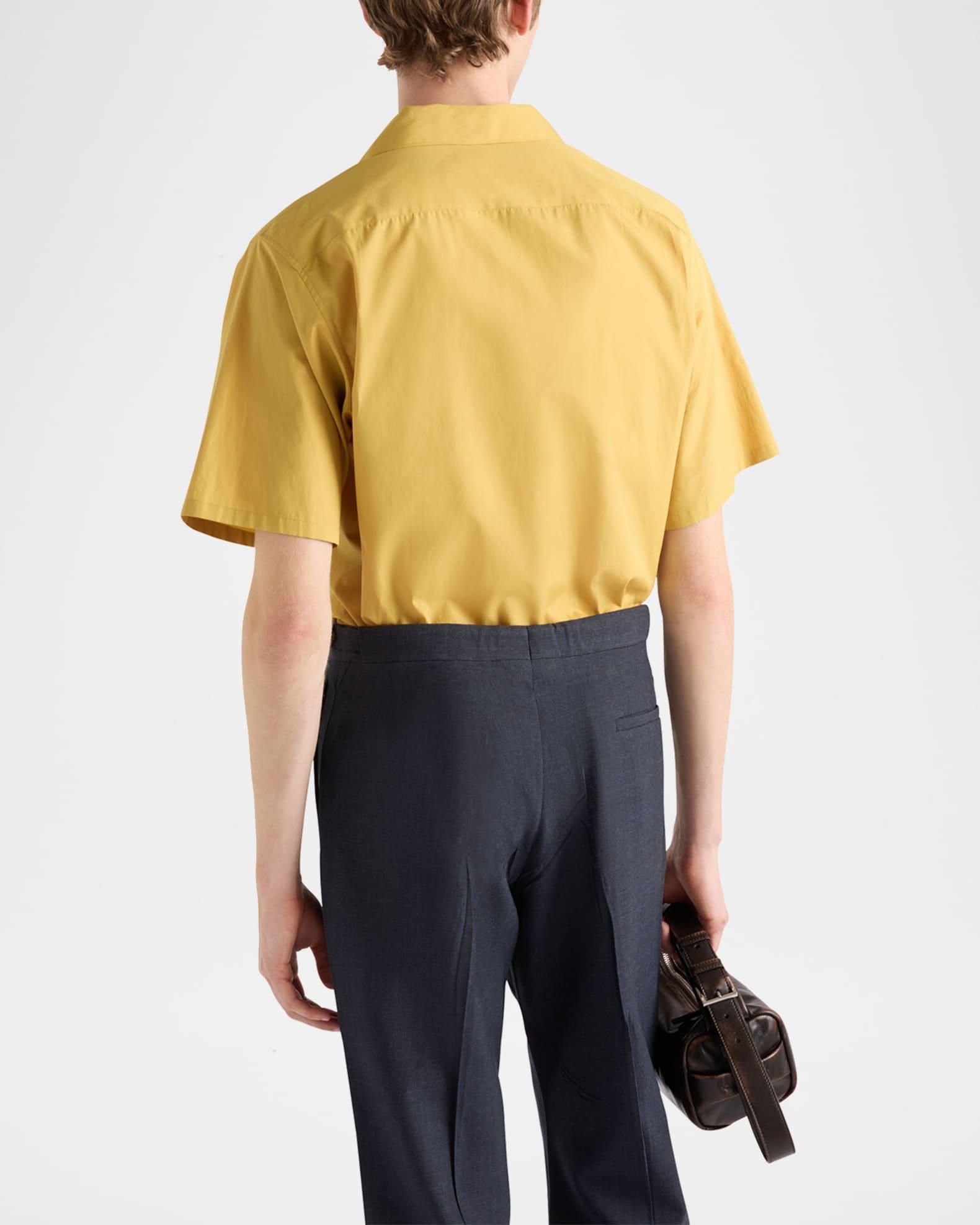 Men's Solid Bowling Shirt Product Image