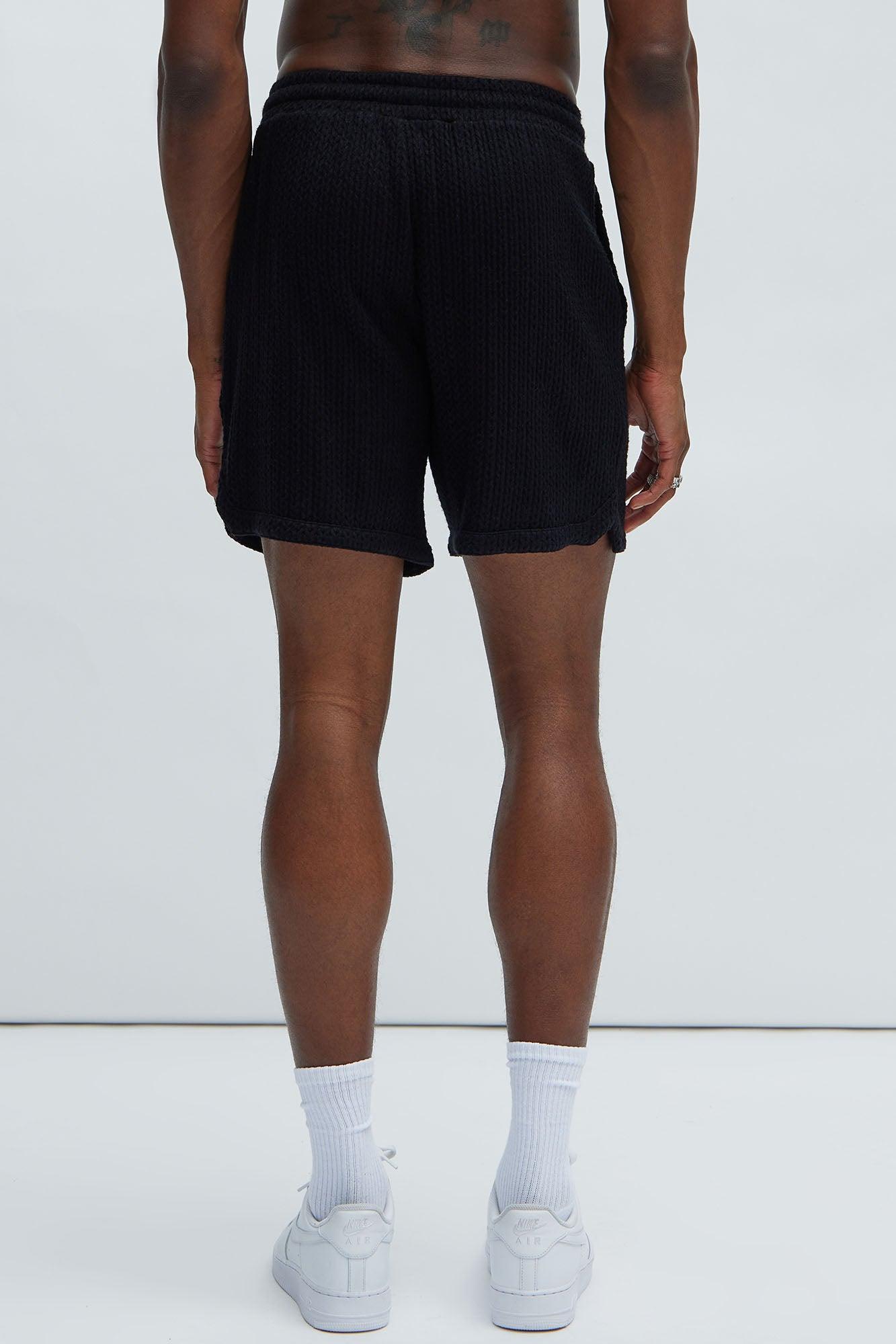 Catanina Textured Shorts - Black Product Image