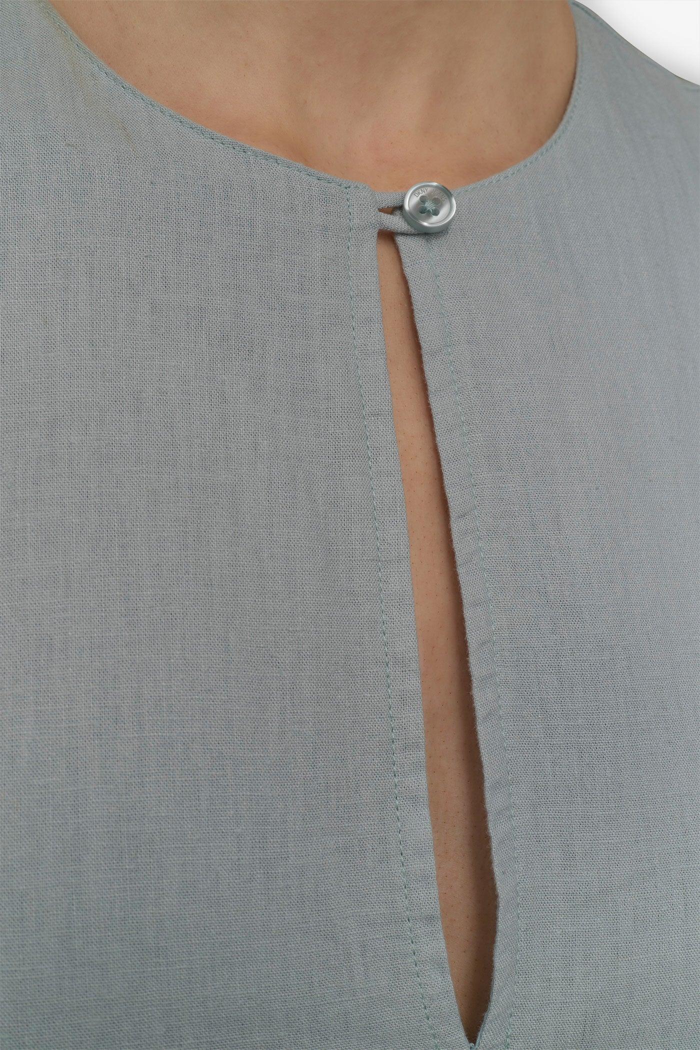 LINEN SLEEVELESS TIERED MAXI Product Image