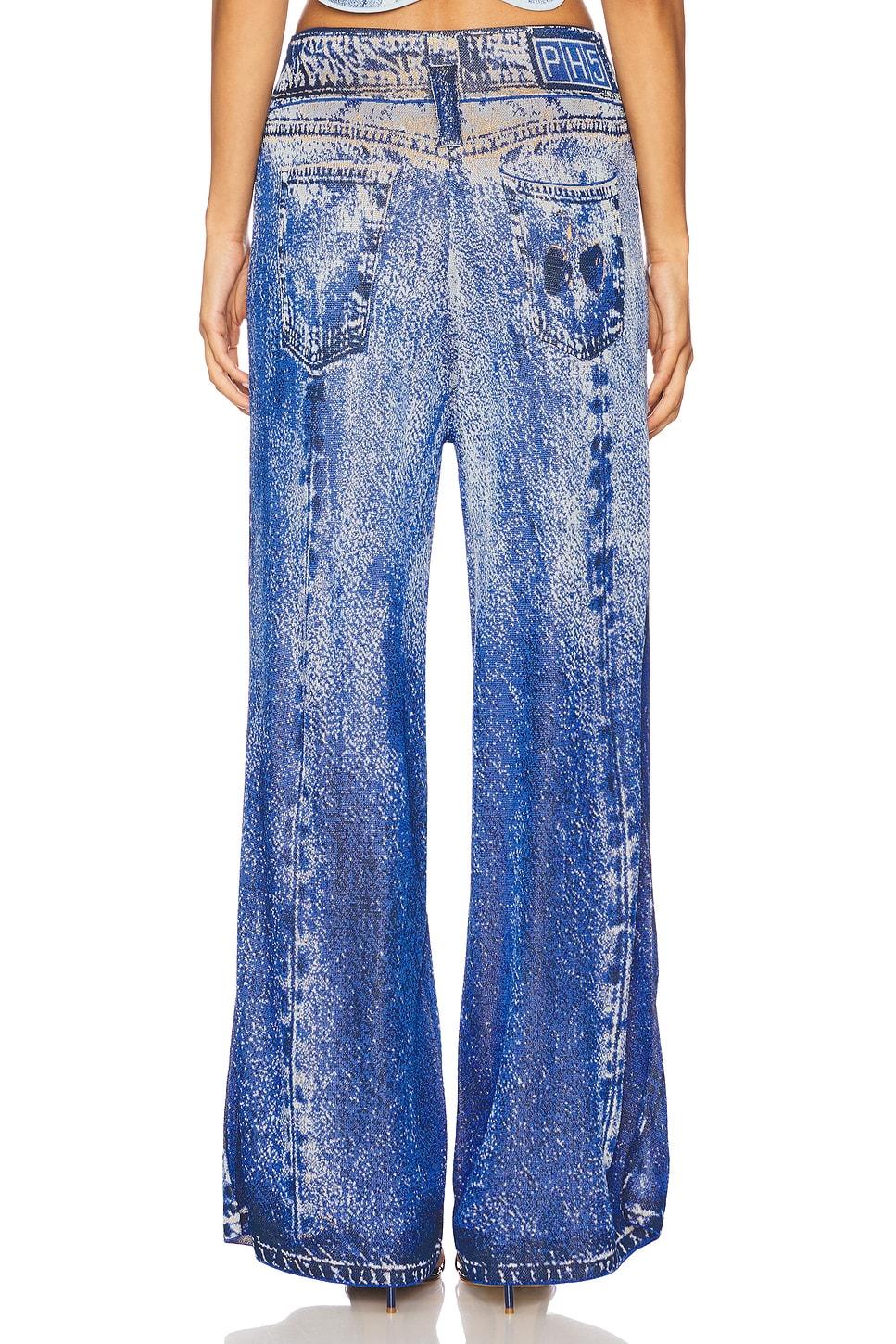 Aria Denim Print Wide Leg Pants PH5 Product Image