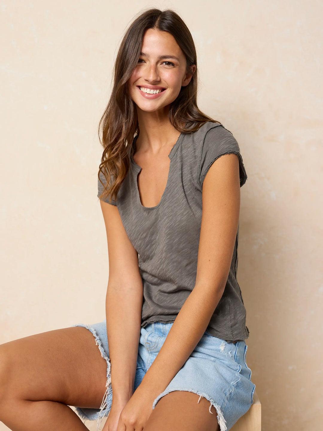 Molly Cotton Tee Shirt - Black Product Image