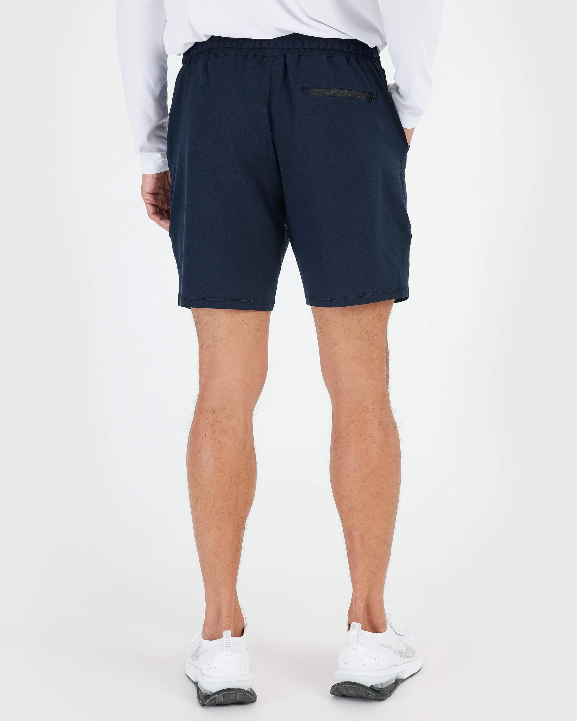 Dark Heather Navy Active Comfort Shorts Product Image