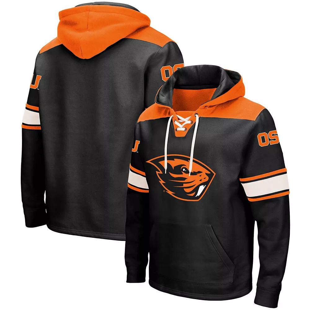 Men's Colosseum Black Oregon State Beavers 2.0 Lace-Up Hoodie,  Product Image