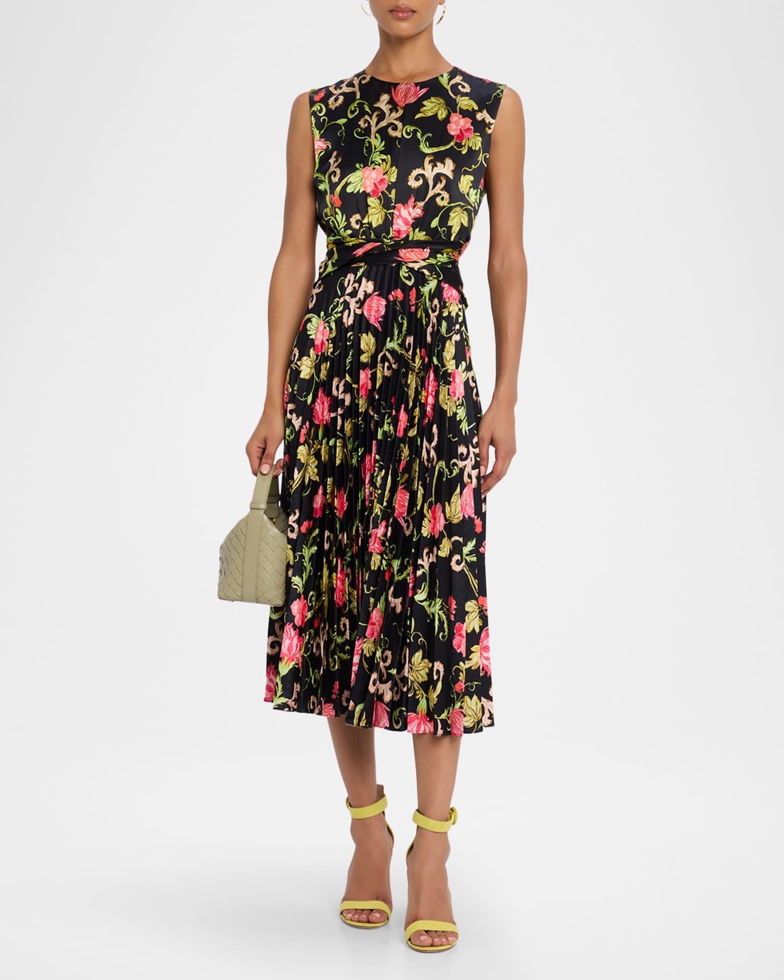 Gwen Silk Midi Dress Product Image