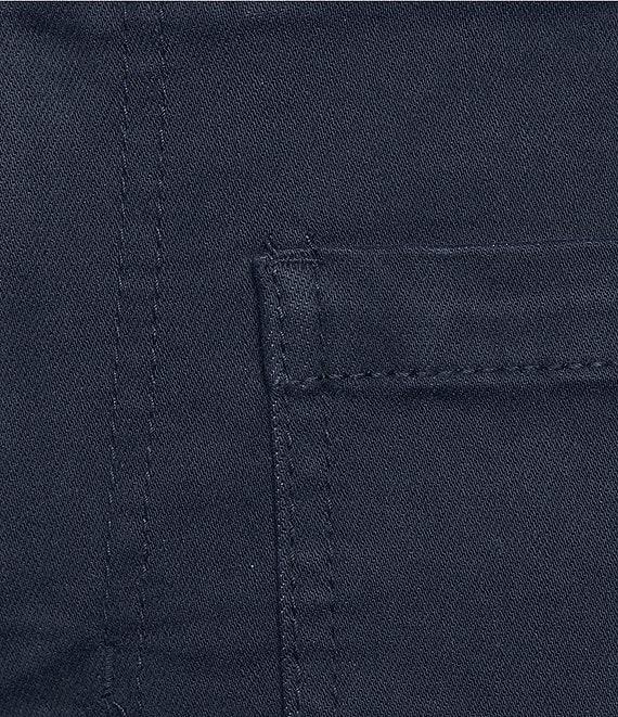 Nurture Petite Size Slub Stretch Denim High Rise Cropped Straight Leg Pants Product Image