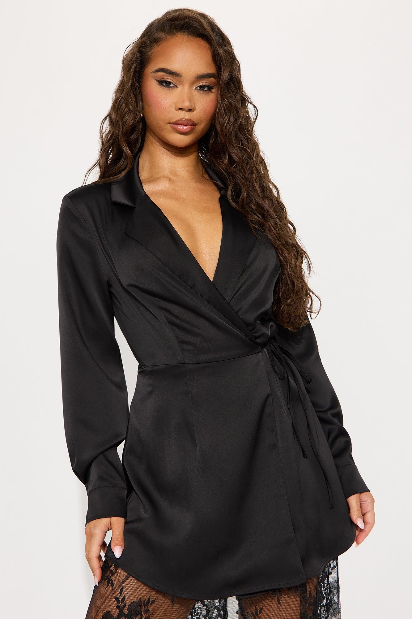 Giulia Satin Maxi Dress - Black Product Image