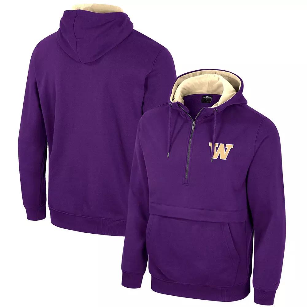 Men's Colosseum Purple Washington Huskies Half-Zip Hoodie,  Product Image