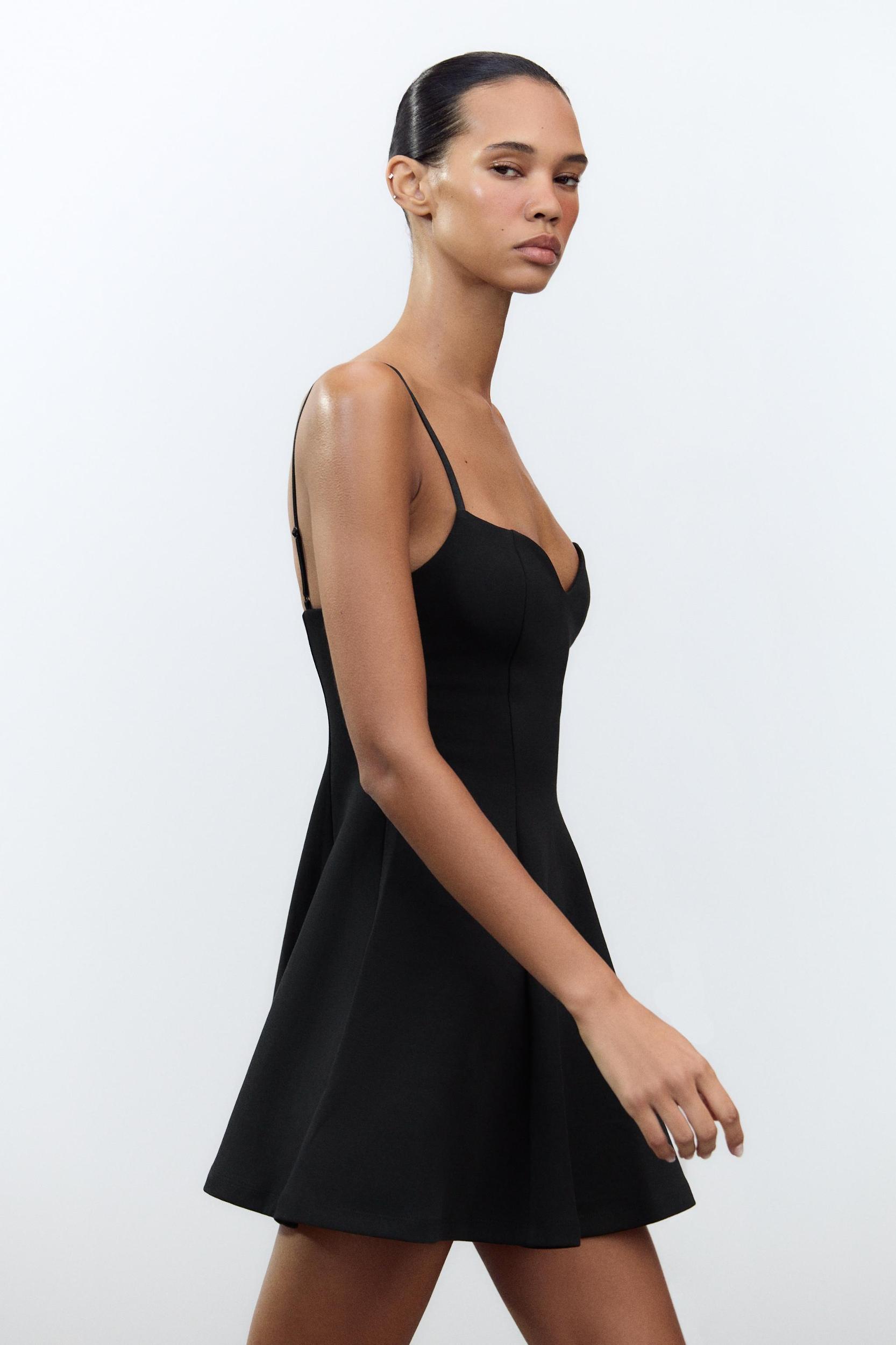 SWEETHEART NECKLINE MINI DRESS Product Image