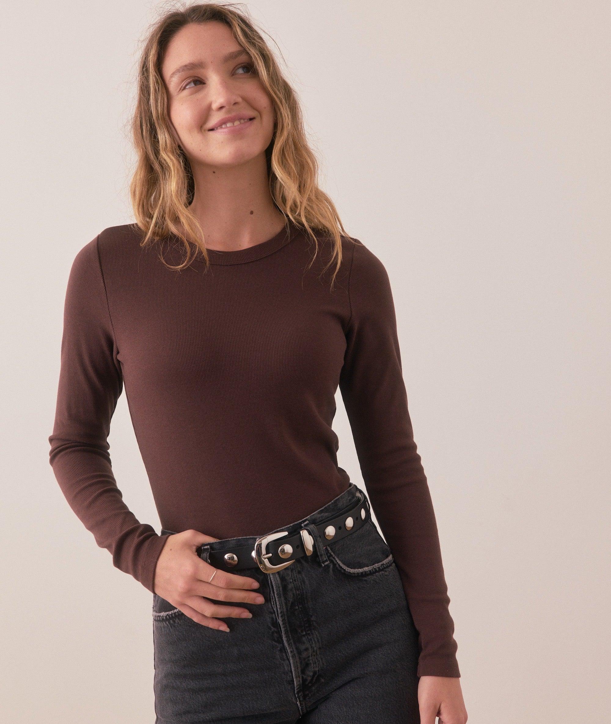 Lexi Rib Sun-In Longsleeve Crew Tee Product Image