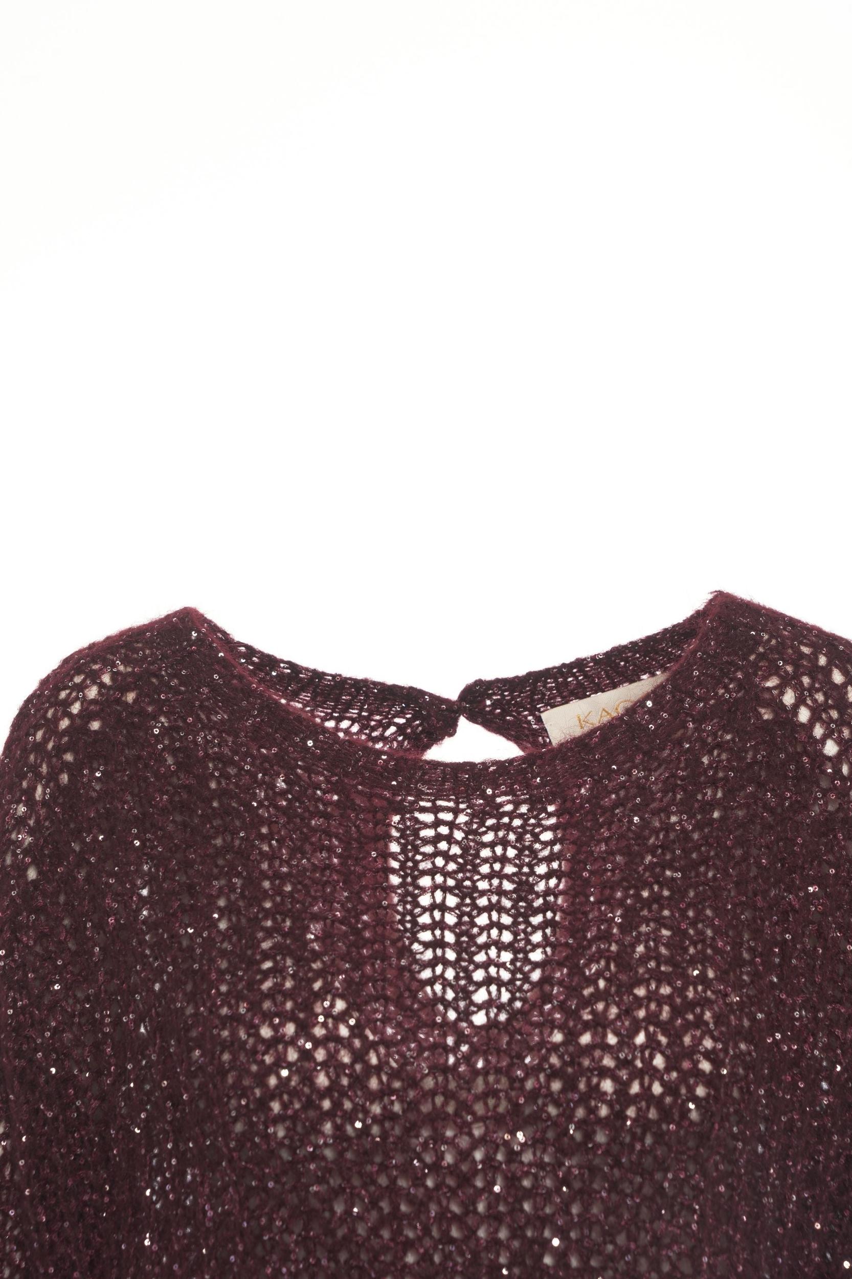 Knit sweater with glitter finish Product Image