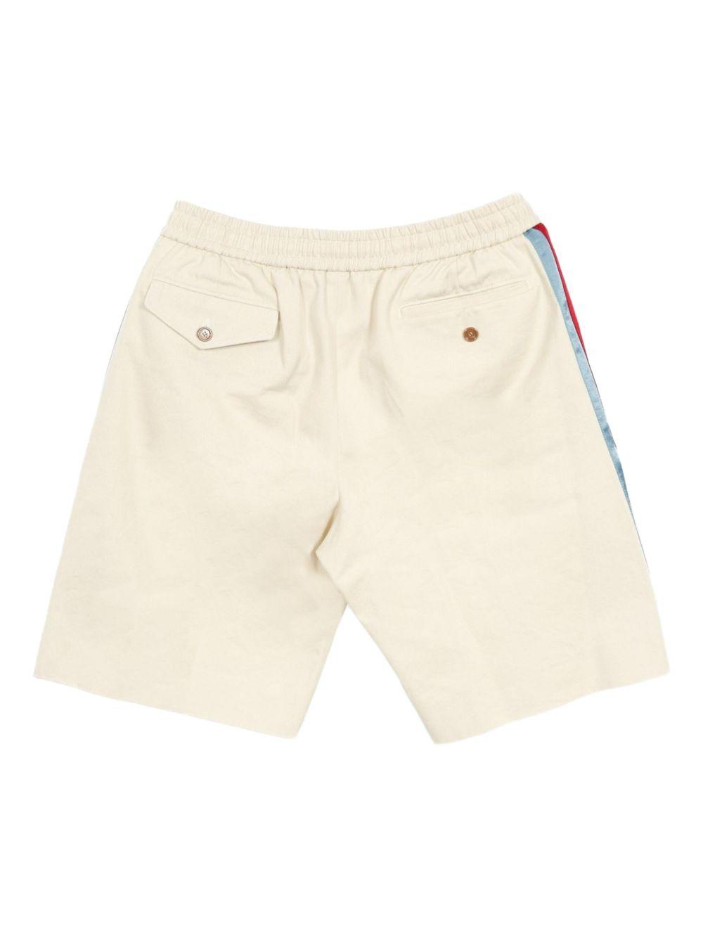 2010s side-stripe cotton shorts Product Image