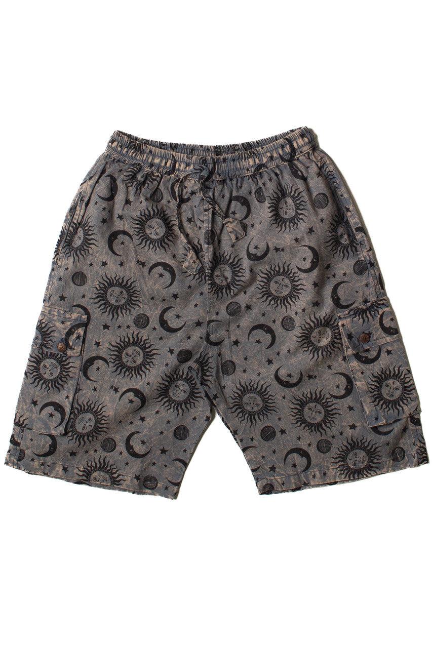 Mineral Wash Celestial Cargo Shorts Product Image