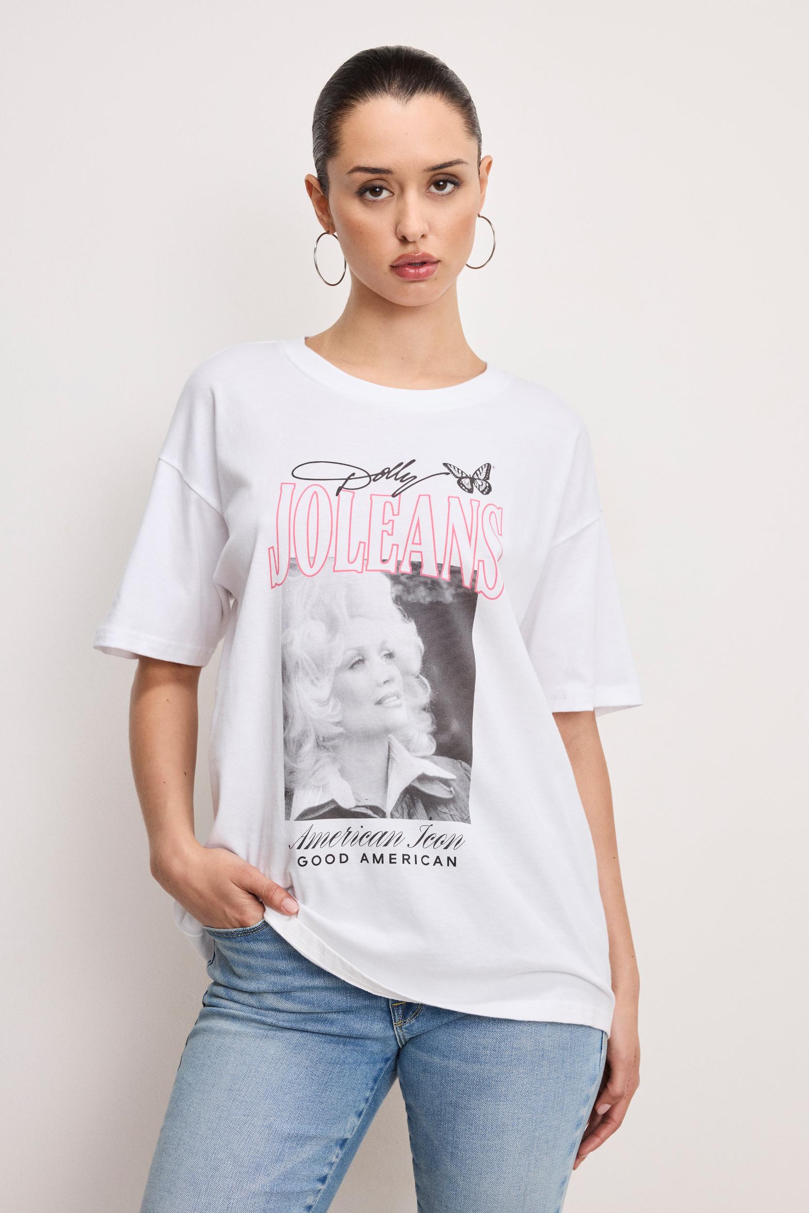 DOLLY OVERSIZED CONCERT TEE | WHITE001 Product Image